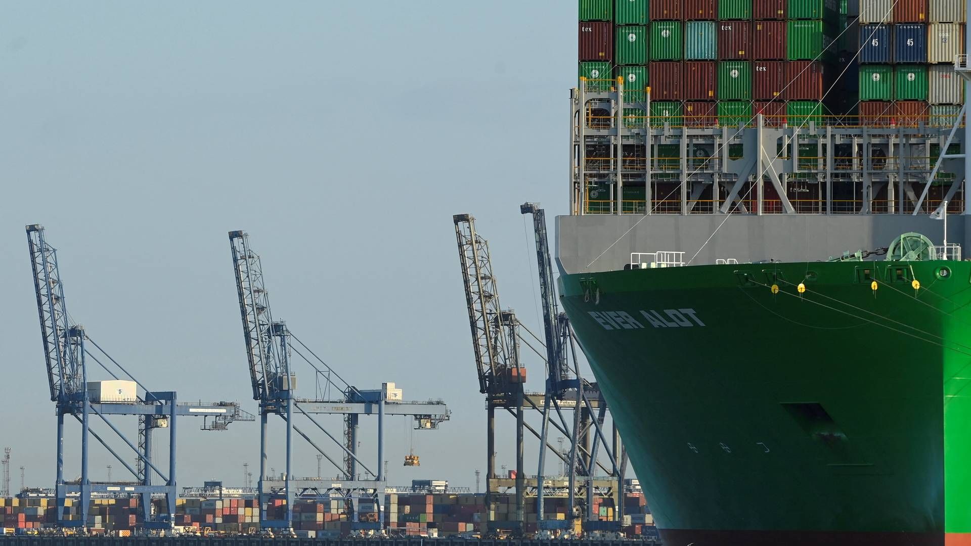 Felixstowe is the UK's top container port. | Photo: Toby Melville/Reuters/Ritzau Scanpix