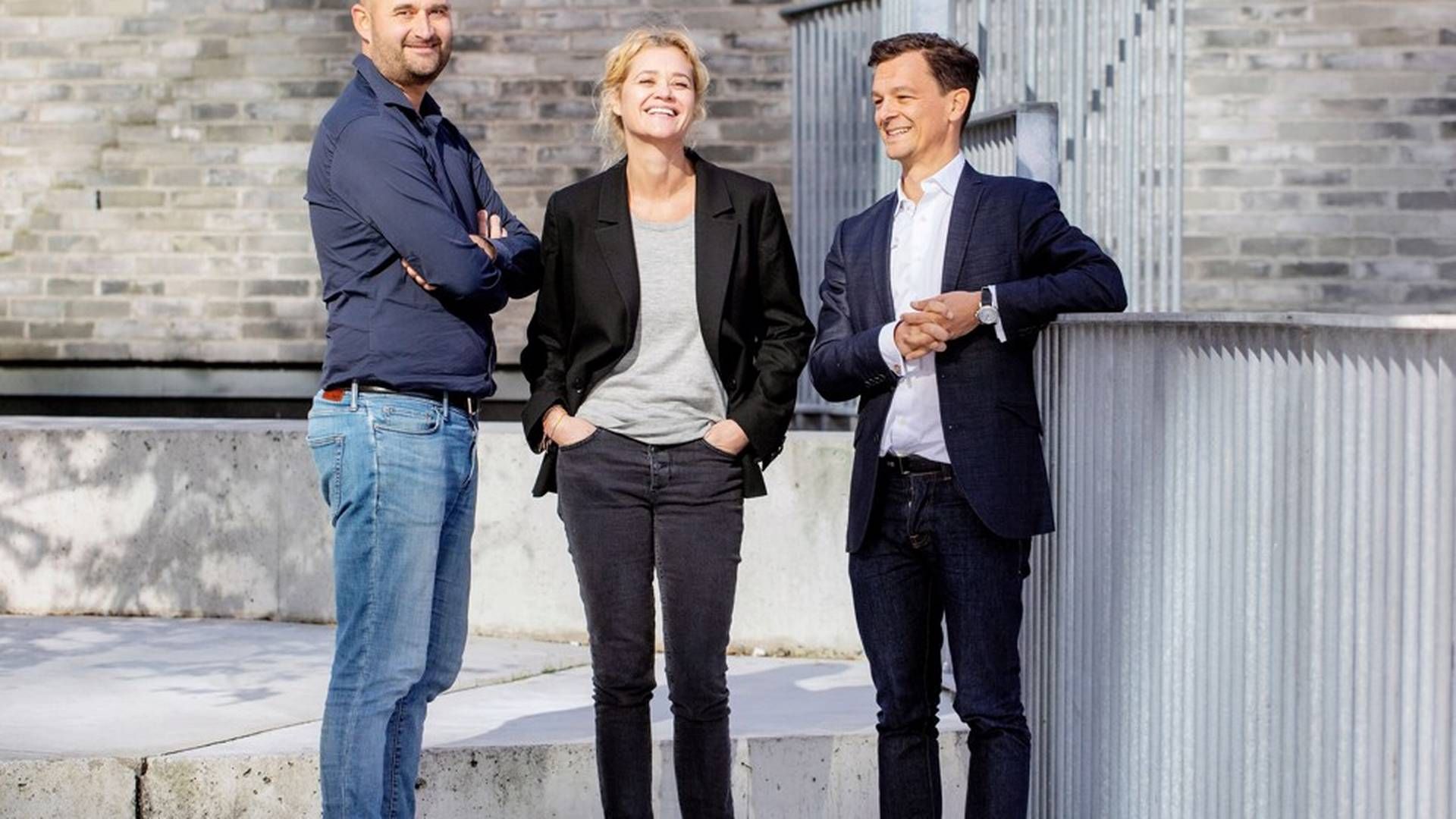 Stifterne bag The Footprint Firm er Jakob Wichmann, Anna Søndergaard og Christian Sparrevohn. | Foto: The Footprint Firm