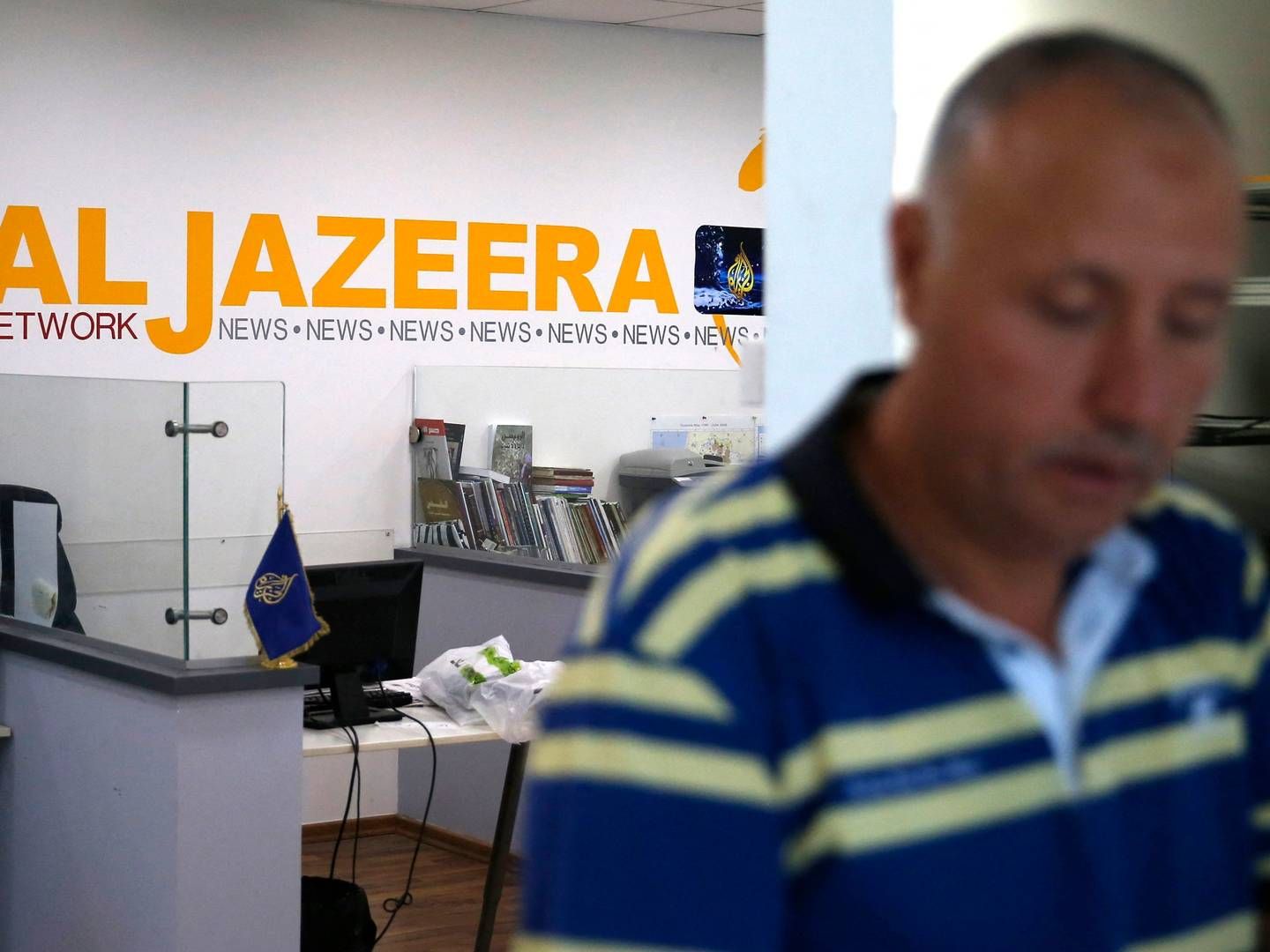 Al Jazeeras israelske afdeling skal lukkes. | Foto: Ahmad Gharabli/AFP/Ritzau Scanpix