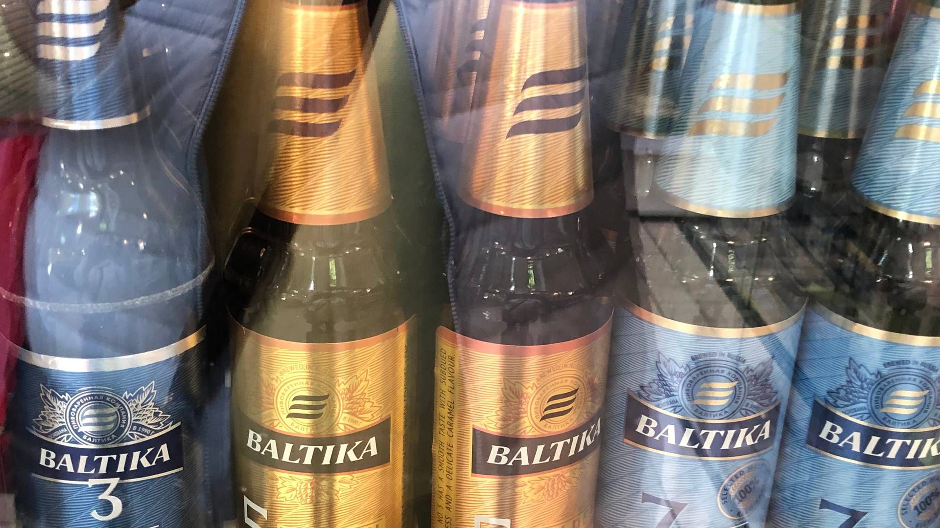 Baltika-øl ses stadig rundt om i Europa – her i det østlige Tyskland i april 2024. | Foto: Watch Medier