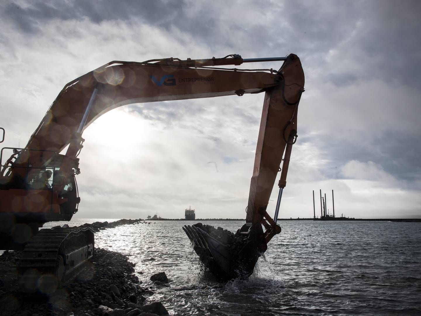 De økonomiske problemer i Frederikshavn Havn hænger sammen med en omfattende udvidelse af havnen, der blev besluttet i 2010 | Foto: Nørskov Benjamin/Jyllands-Posten/Ritzau Scanpix