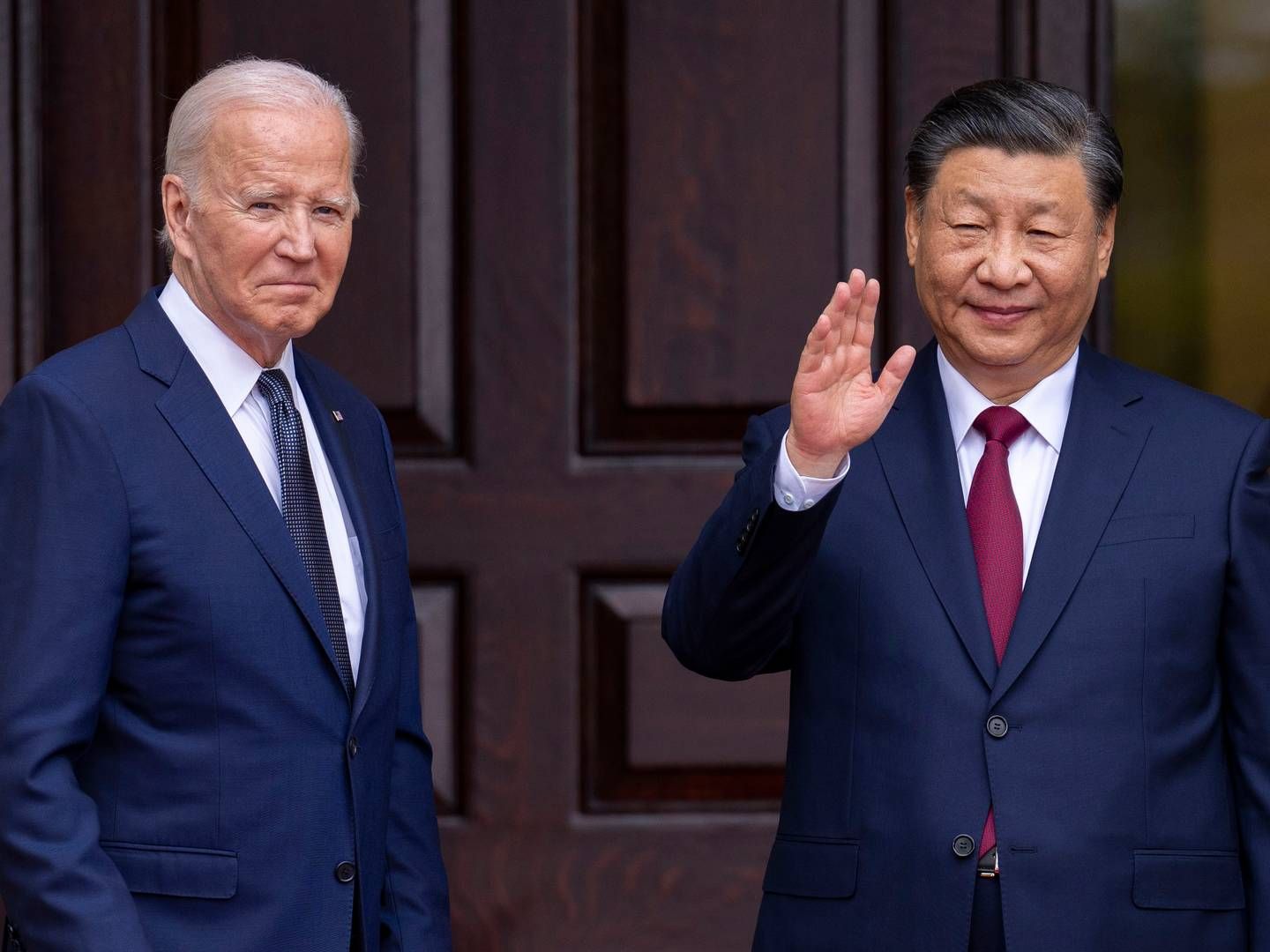 The trade war between the US and China may extend to the building of new ships. US President Joe Biden (left) has launched an investigation into whether Chinese shipyards are engaging in unfair competition. | Photo: Doug Mills/AP/Ritzau Scanpix