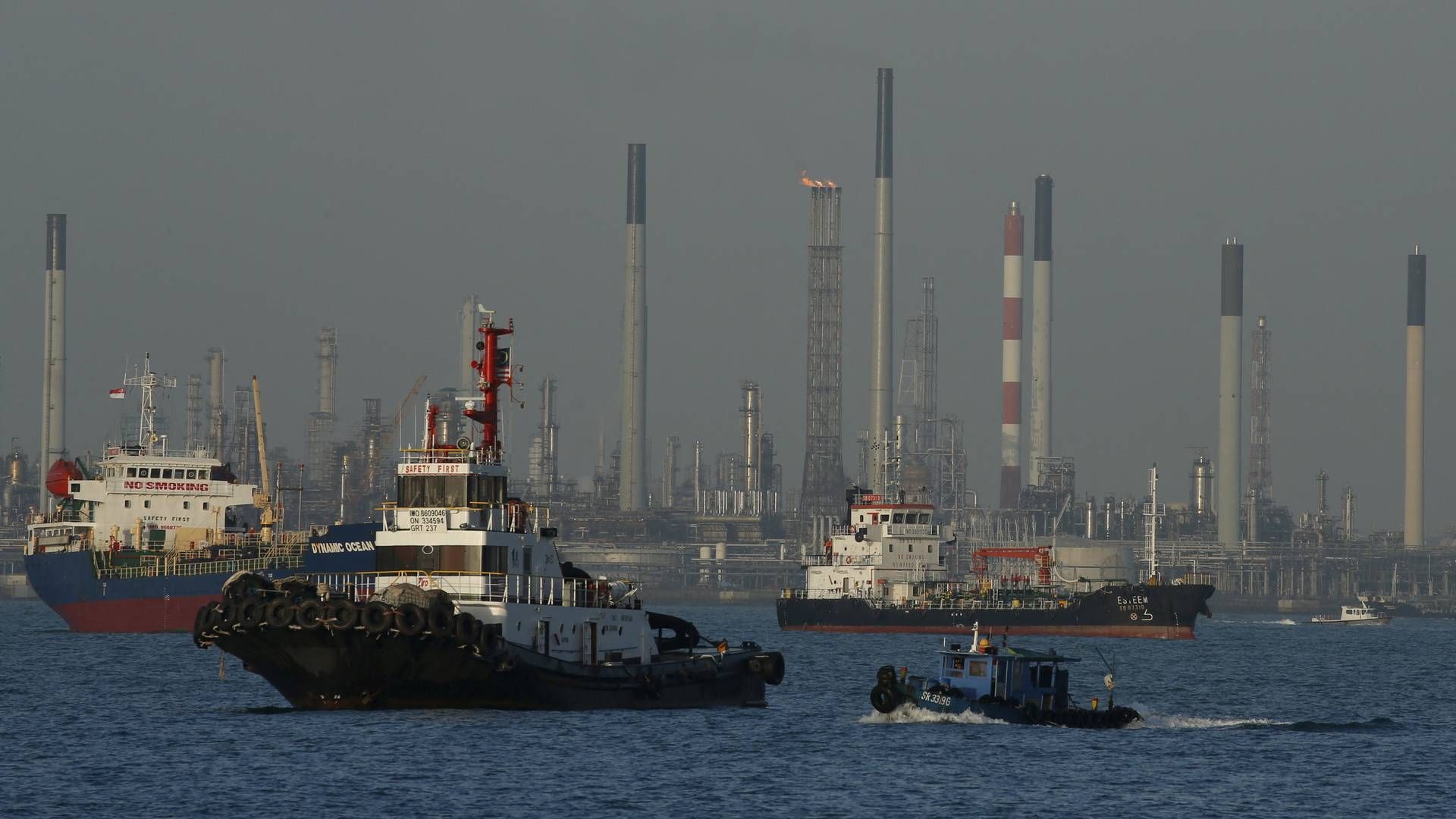 Shells forretning i Singapore omfatter bl.a. faciliteter til fremstilling af kemikalier på øen Pulau Bukom. | Foto: Edgar Su/Reuters/Ritzau Scanpix