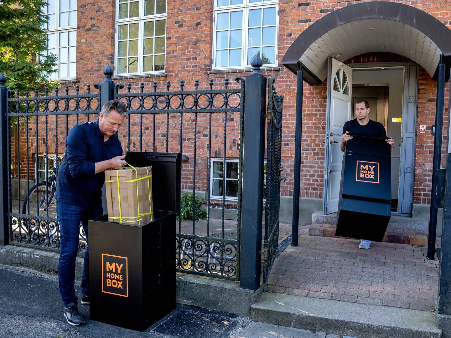 Arkivfoto: Henrik Bensimon Rossing (tv.) og Alex Polito fra firmaet “My Home Box”, da der endnu var tro på projektet. | Foto: Stine Bidstrup