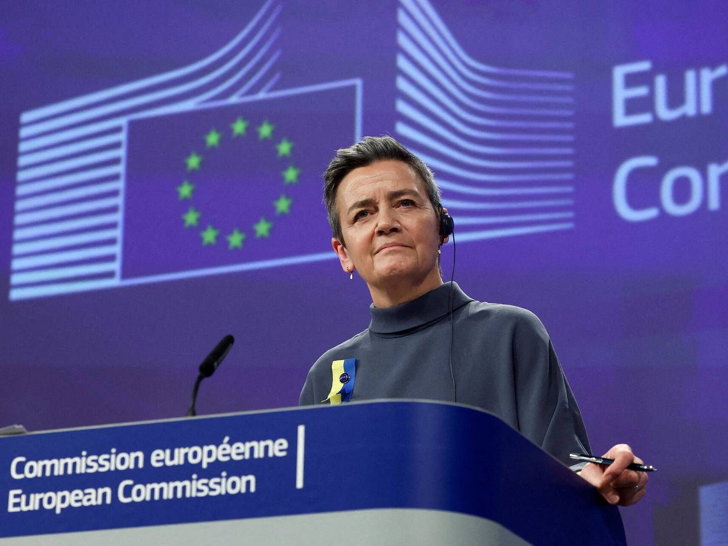 "Vi er kommet meget tættere på forretningsmodellen hos de virksomheder, som især er i søgelyset,” siger Margrethe Vestager om ny EU-lov. | Photo: Yves Herman/Reuters/Ritzau Scanpix
