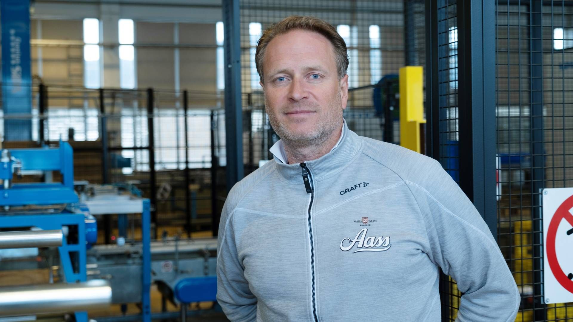 Administrerende direktør i Aass Bryggeri, Christian Aass, kan smile for at bryggeriet nådde milliardomsetning i 2023. | Foto: Anders Hustveit Gerhardsen