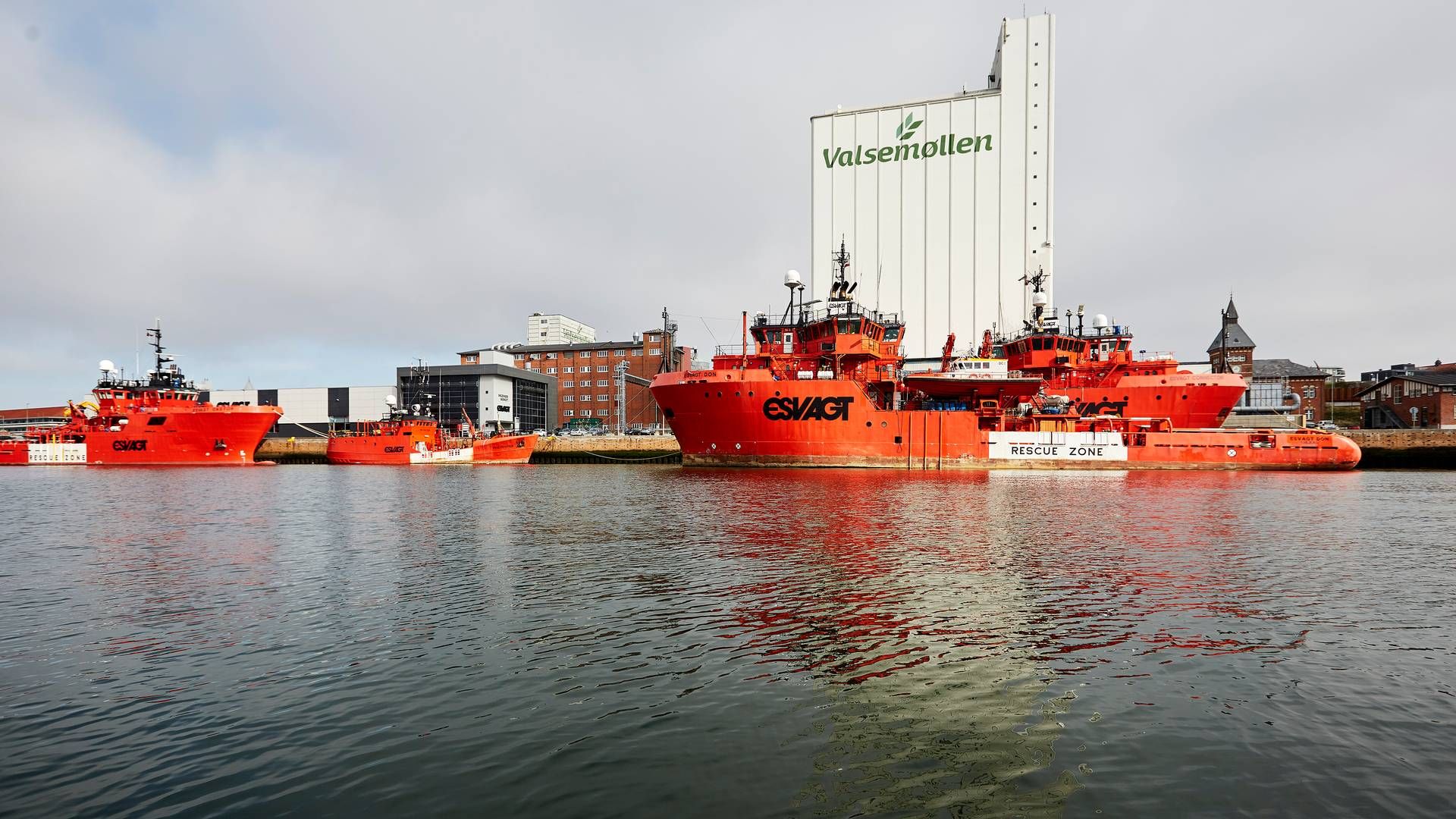 Det danske offshorerederi Esvagt har hjemme på Esbjerg Havn. | Foto: Morten Langkilde/Ritzau Scanpix