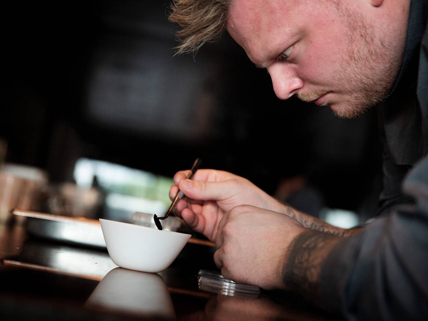 Rasmus Munk, køkkenchef på den danske restaurant Alchemist. Foto: Martin Lehmann/Ritzau Scanpix