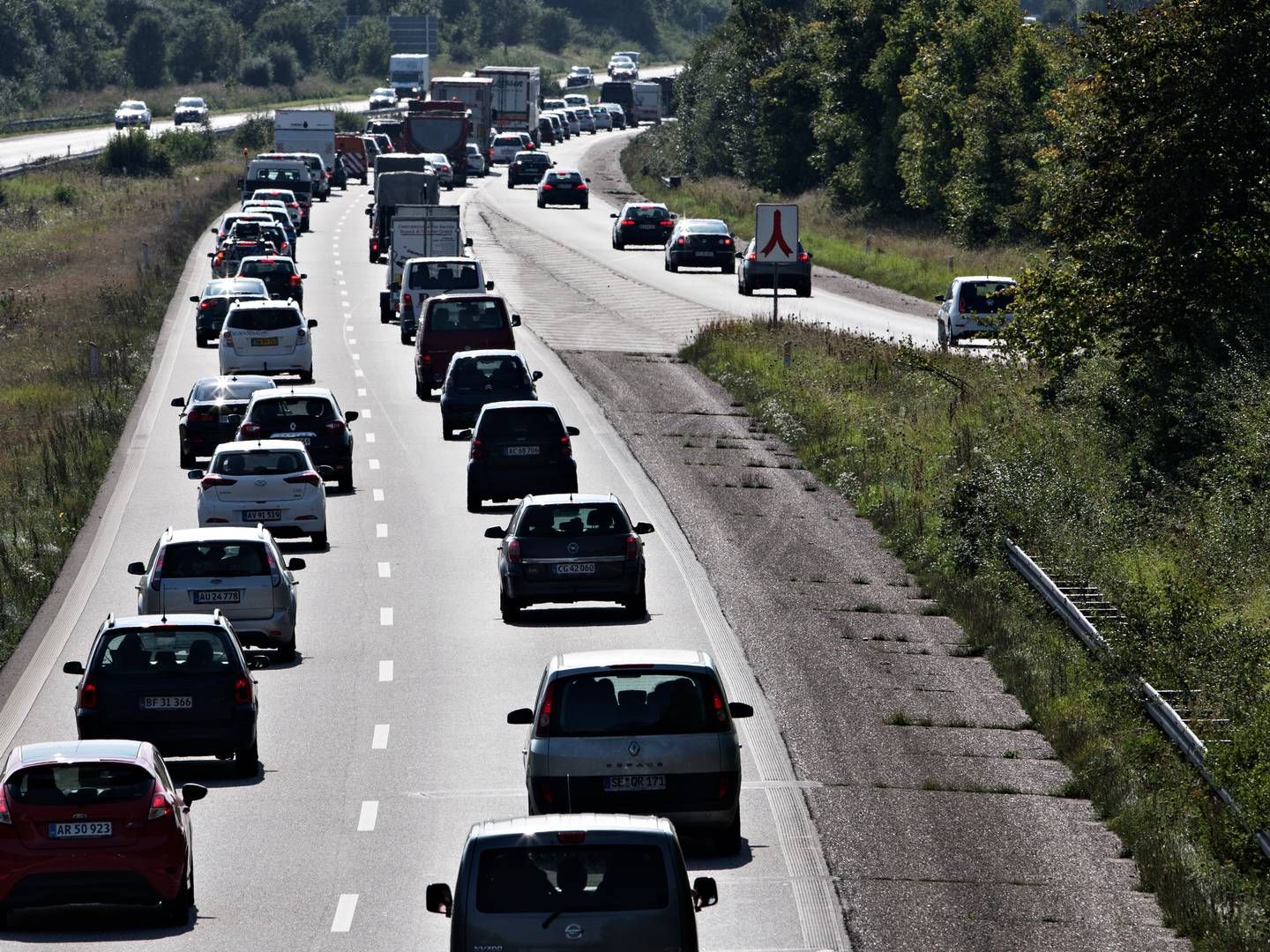 Tal fra Vejdirektoratet viser, at trafikmængden i 2023 slog alle hidtidige rekorder | Foto: Tobias Nicolai/Jyllands-Posten/Ritzau Scanpix