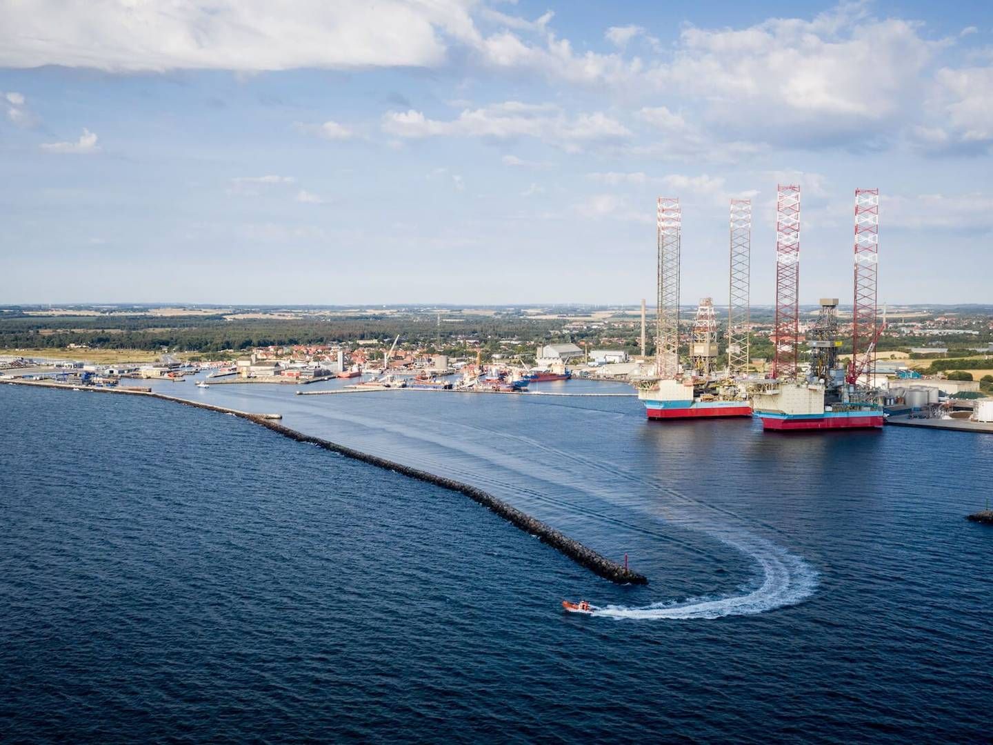 Grenaa Havn satser på mere forretning fra projekter inden for havvind. | Foto: Grenaa Havn/PR