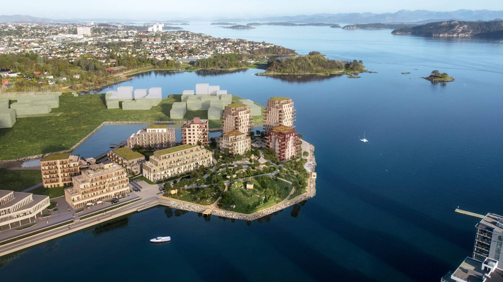 MASSIV UTBYGGING: Hinna Park blir et av de største utviklingsområdene i Stavanger, med både boliger og kontorbygg. | Foto: Obos