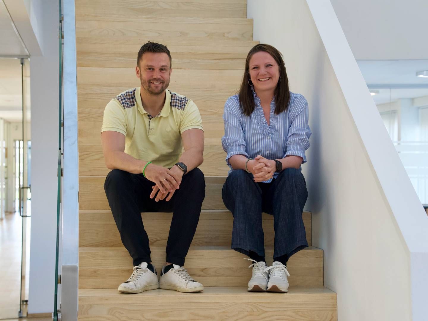 Andreas Fabricius (tv.) og Marianne Pharsen, der samme står i spidsen for det danske softwareselskab Playable. De har delt ceo-ansvaret mellem sig siden sommeren 2023 | Photo: Playable / PR