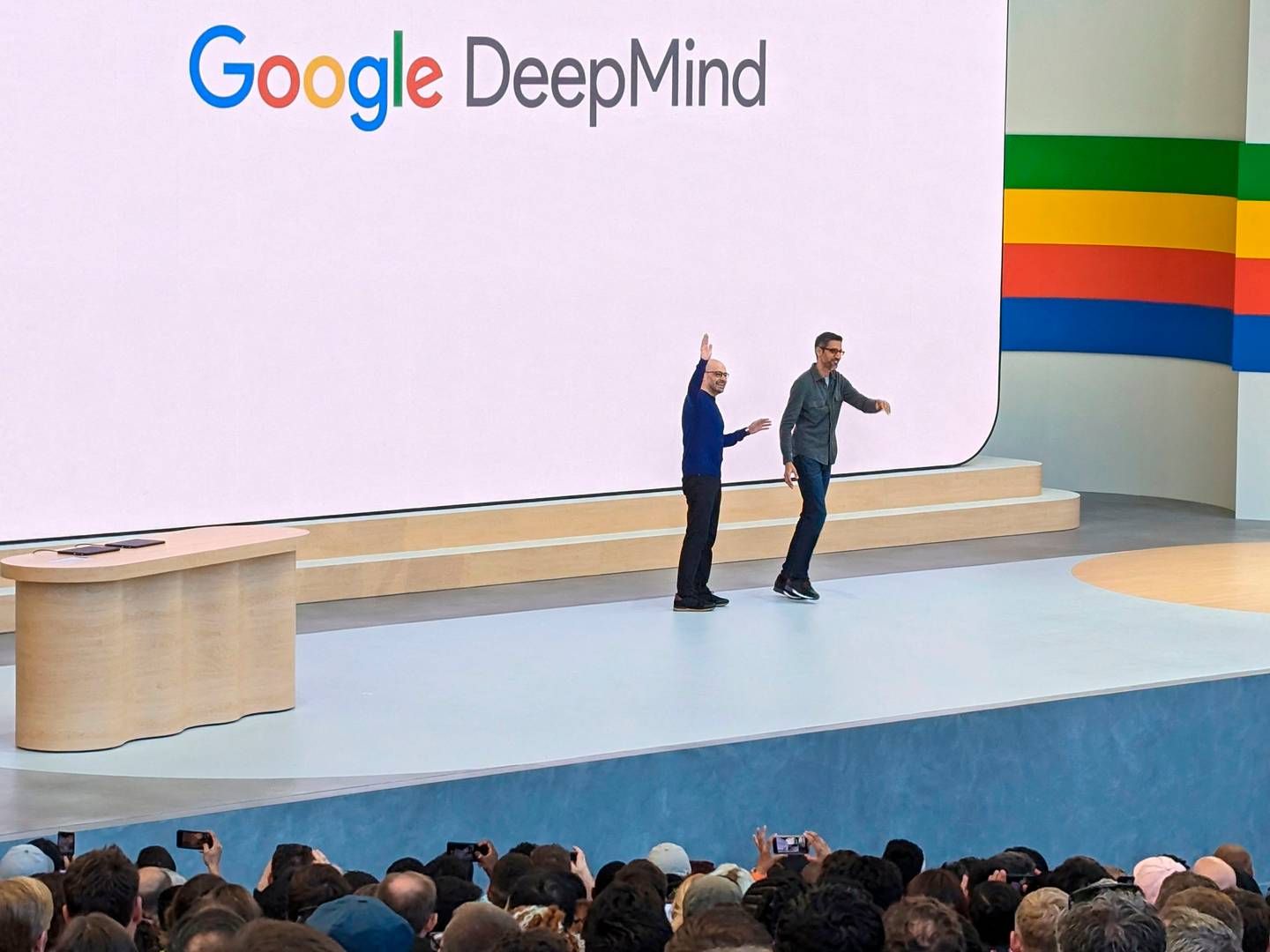Tirsdag havde Google udviklerkonference i Californien. Den kastede flere AI-nyheder af sig. | Photo: Glenn Chapman/AFP/Ritzau Scanpix