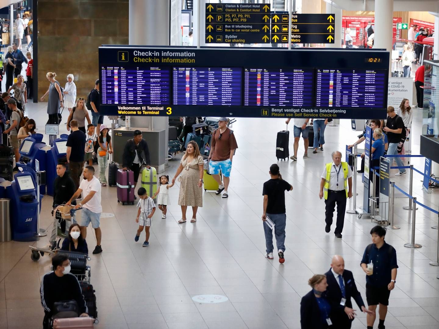 Sommersæsonen skal helst forløbe uden problemer, hvis Københavns Lufthavns forventninger til 2024 skal opfyldes. | Foto: Jens Dresling/Ritzau Scanpix