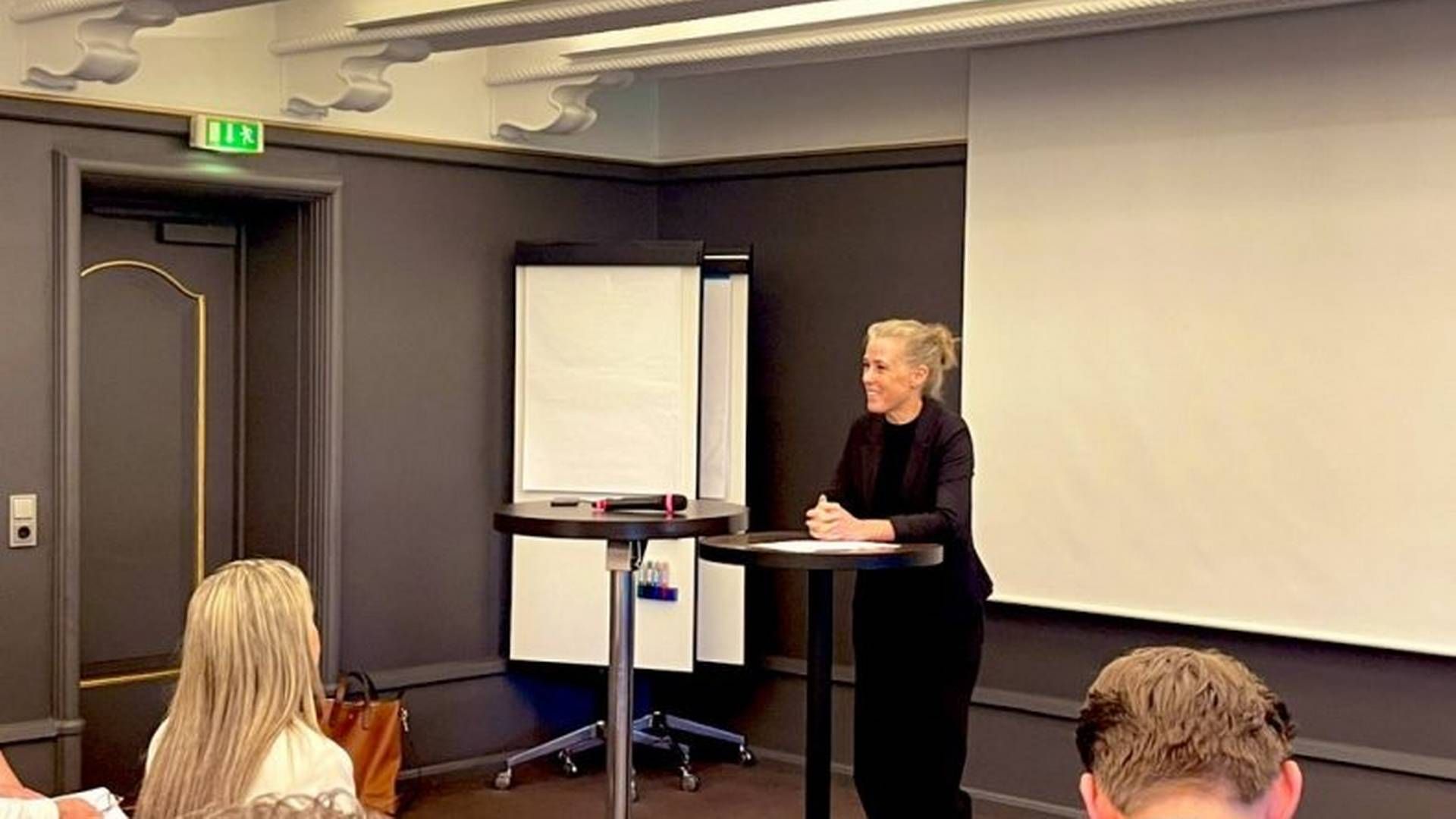 Christina Blaagaard, formand i Danske Medier, på brancheforeningens generalforsamling. | Foto: Danske Medier