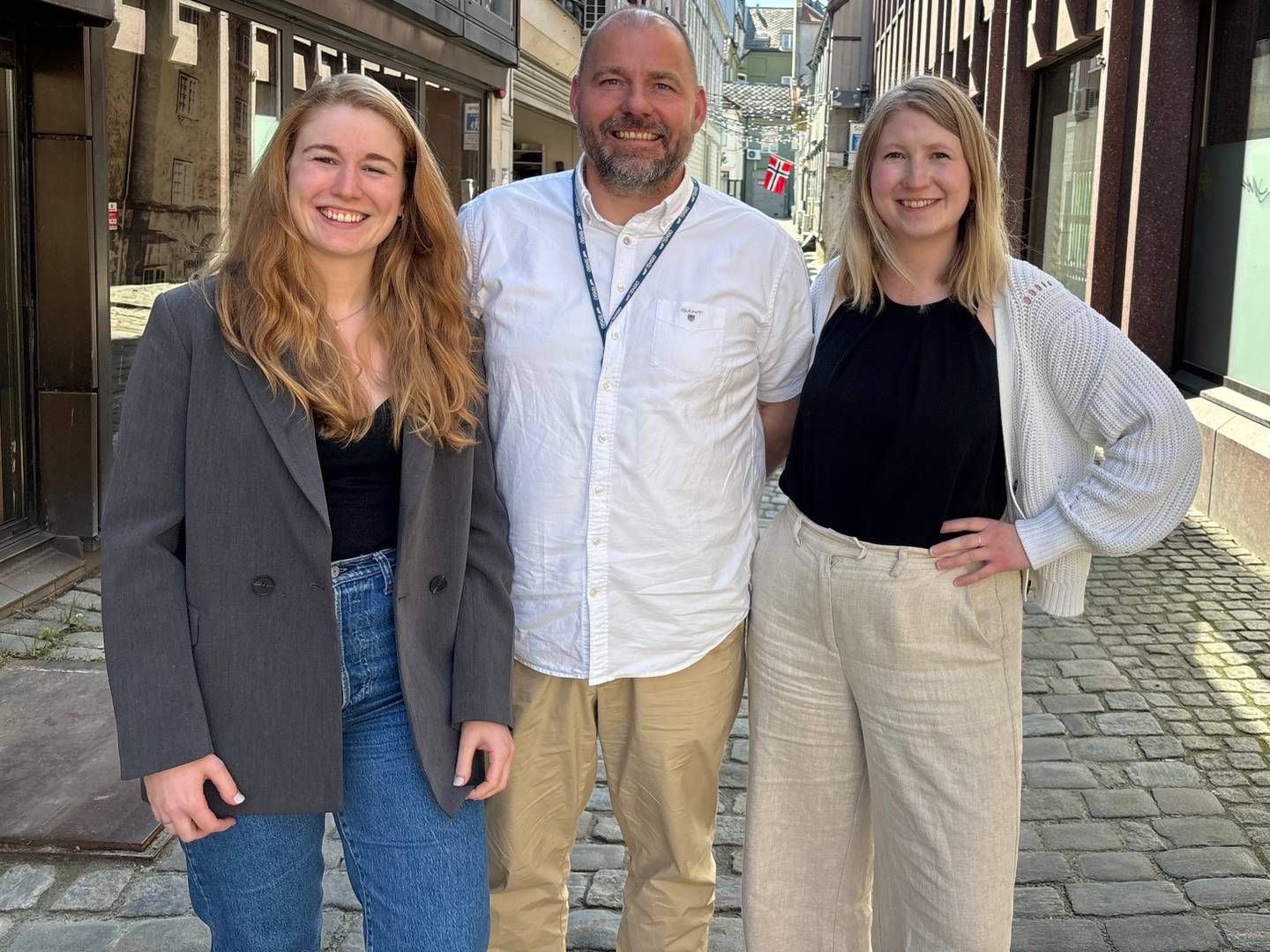 Fra venstre: Ulrikke Bing (Elvia), Christian R. Hemmingsen (Tensio), og Kristine Askeland (Lnett) er ledere for energikoordinatorteamene i de tre selskapene. | Foto: Lnett