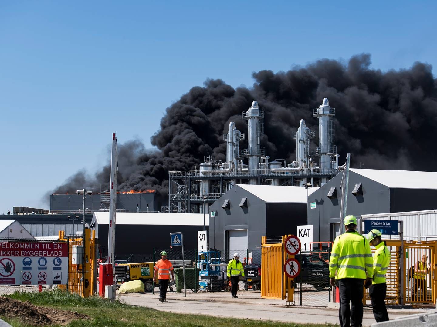En større brand hos Novo Nordisk i Kalundborg er ifølge selskabet nu slukket. | Foto: Jokum Tord Larsen