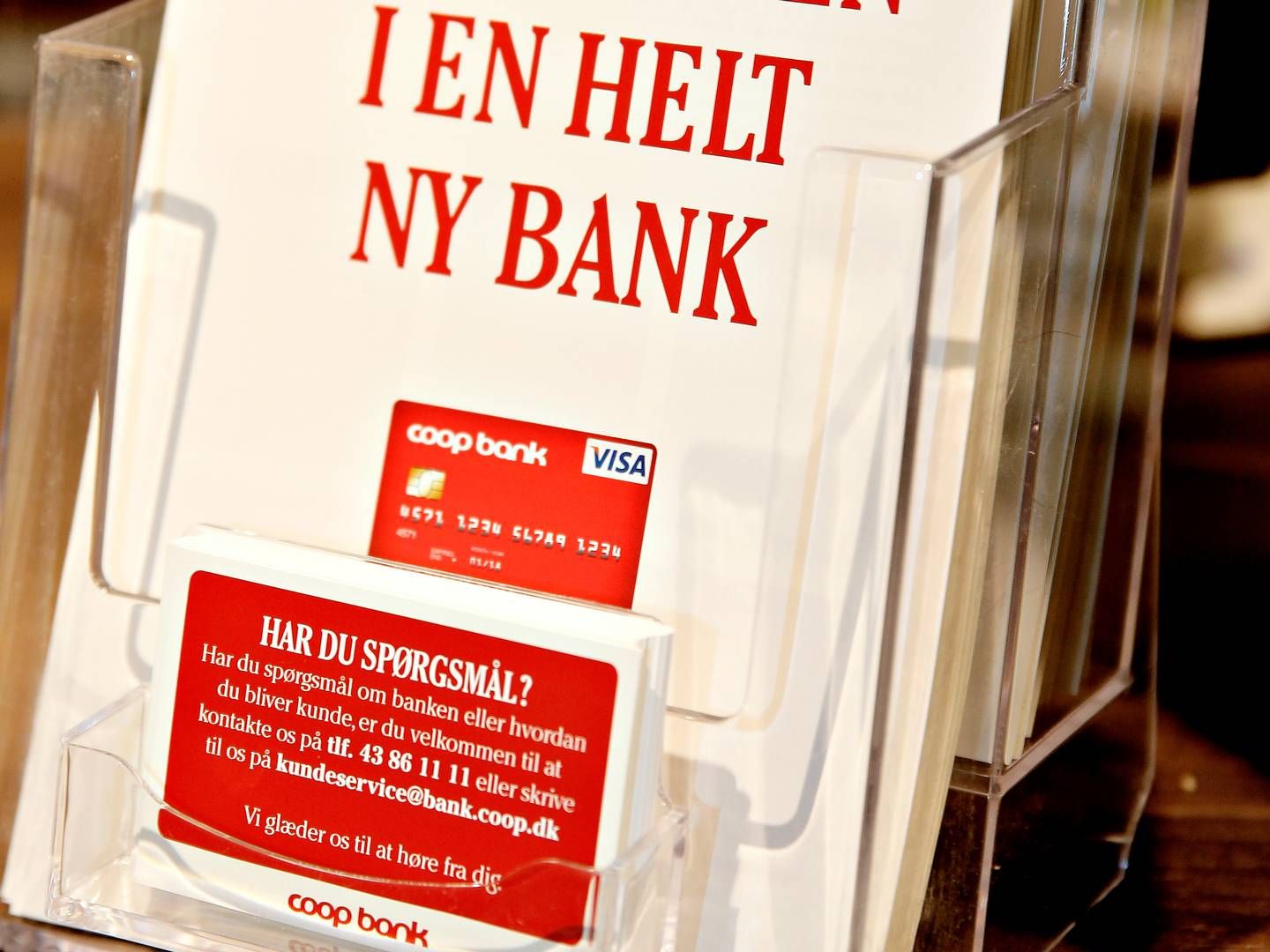 Coop Bank fortsætter under sit eget brand, men 100 pct. ejet af Sydbank. | Photo: Martin Lehmann