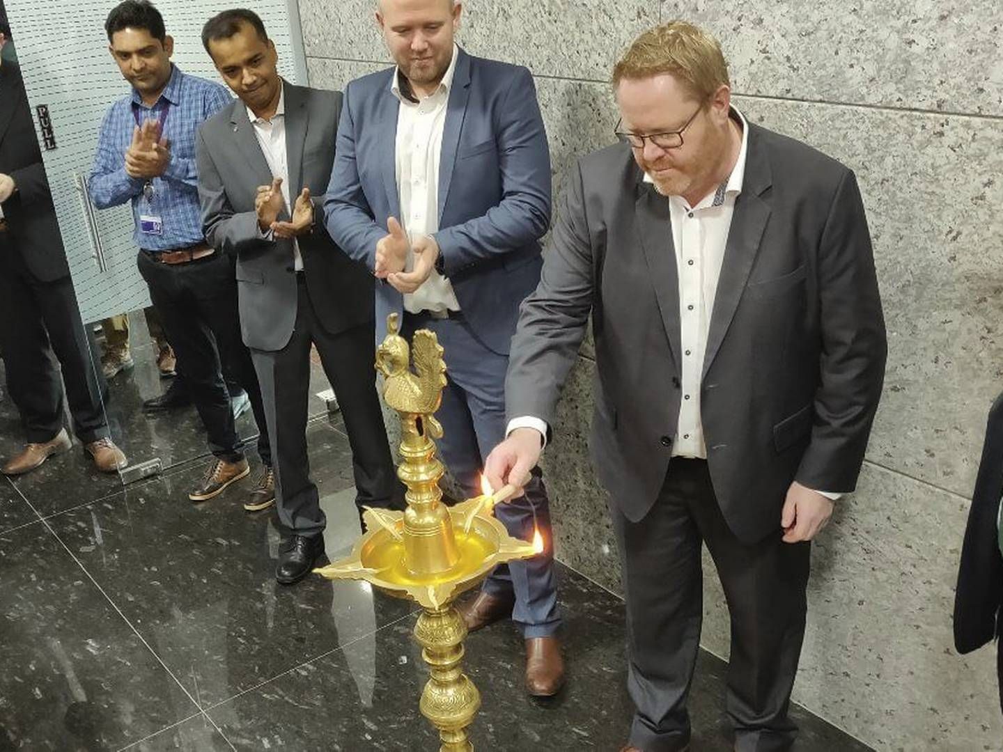 I 2018 var Siemens Gamesas teknologidirektør Morten Pilgaard Rasmussen med til indvielsen af et nyt O&M-center i Chennai. Nu ser vejrhanen imidlertid ud til at være drejet om. | Foto: Siemens Gamesa