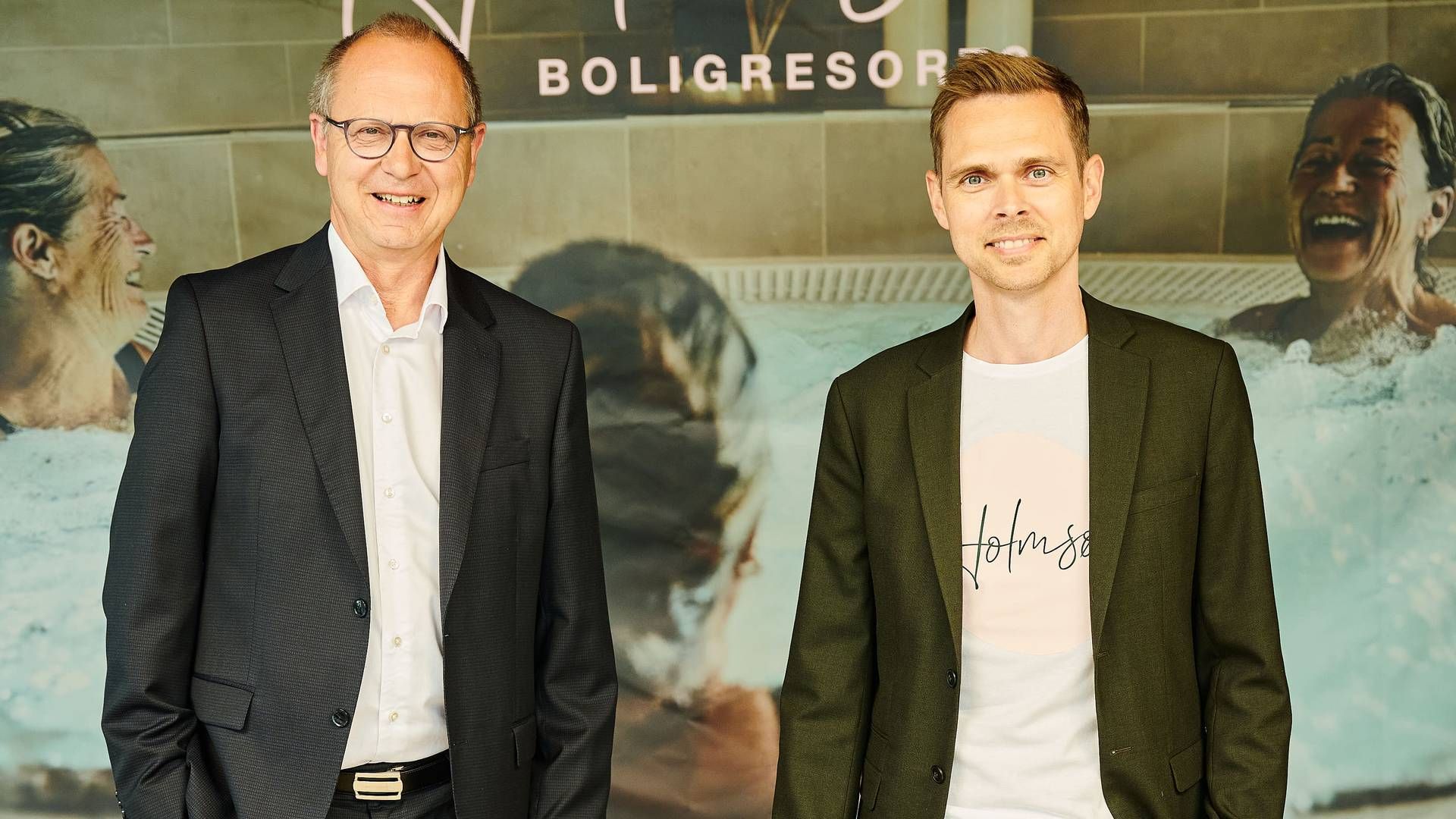 I forbindelse med FB Gruppens medejerskab bliver Hans Bo-Hyldig (tv.) bestyrelsesformand i Holmsø. Medstifter af konceptet Jonas Dørken (th.) fortsætter i rollen som adm. direktør.