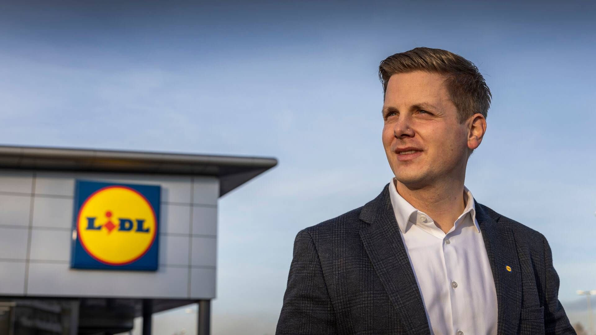 Tyske Jens Stratmann har været adm. direktør i Lidl Danmark siden juni 2021. | Foto: Joachim Ladefoged/Ritzau Scanpix