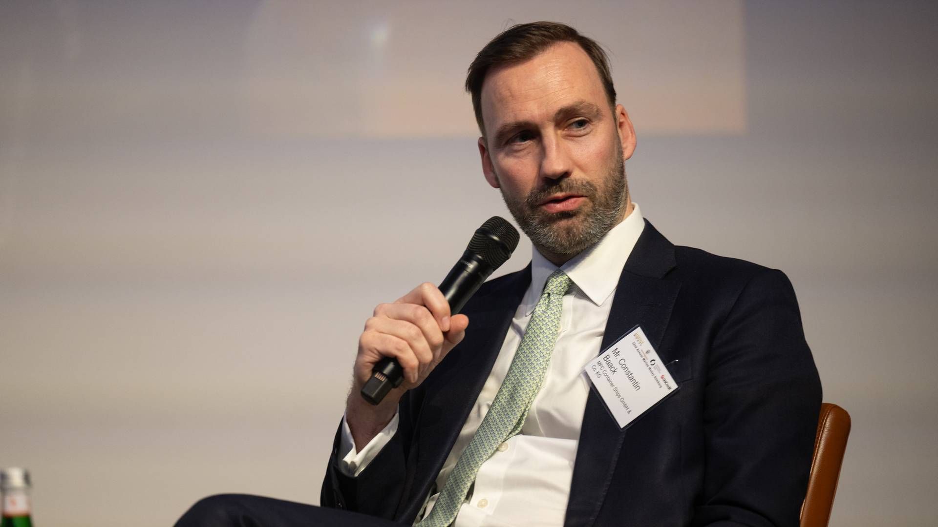 ”Two years for smaller ships, which is what we see right now, is definitely something we haven’t seen for the last 8-12 months, if at all,” says Constantin Baack, CEO of MPC Container Ships. | Photo: Marine Money