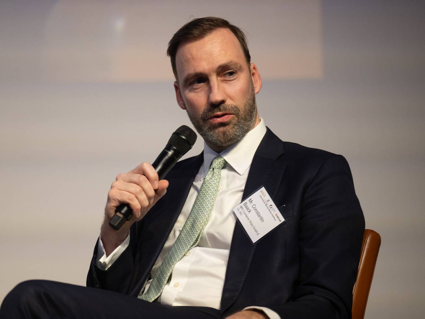 ”Two years for smaller ships, which is what we see right now, is definitely something we haven’t seen for the last 8-12 months, if at all,” says Constantin Baack, CEO of MPC Container Ships. | Photo: Marine Money