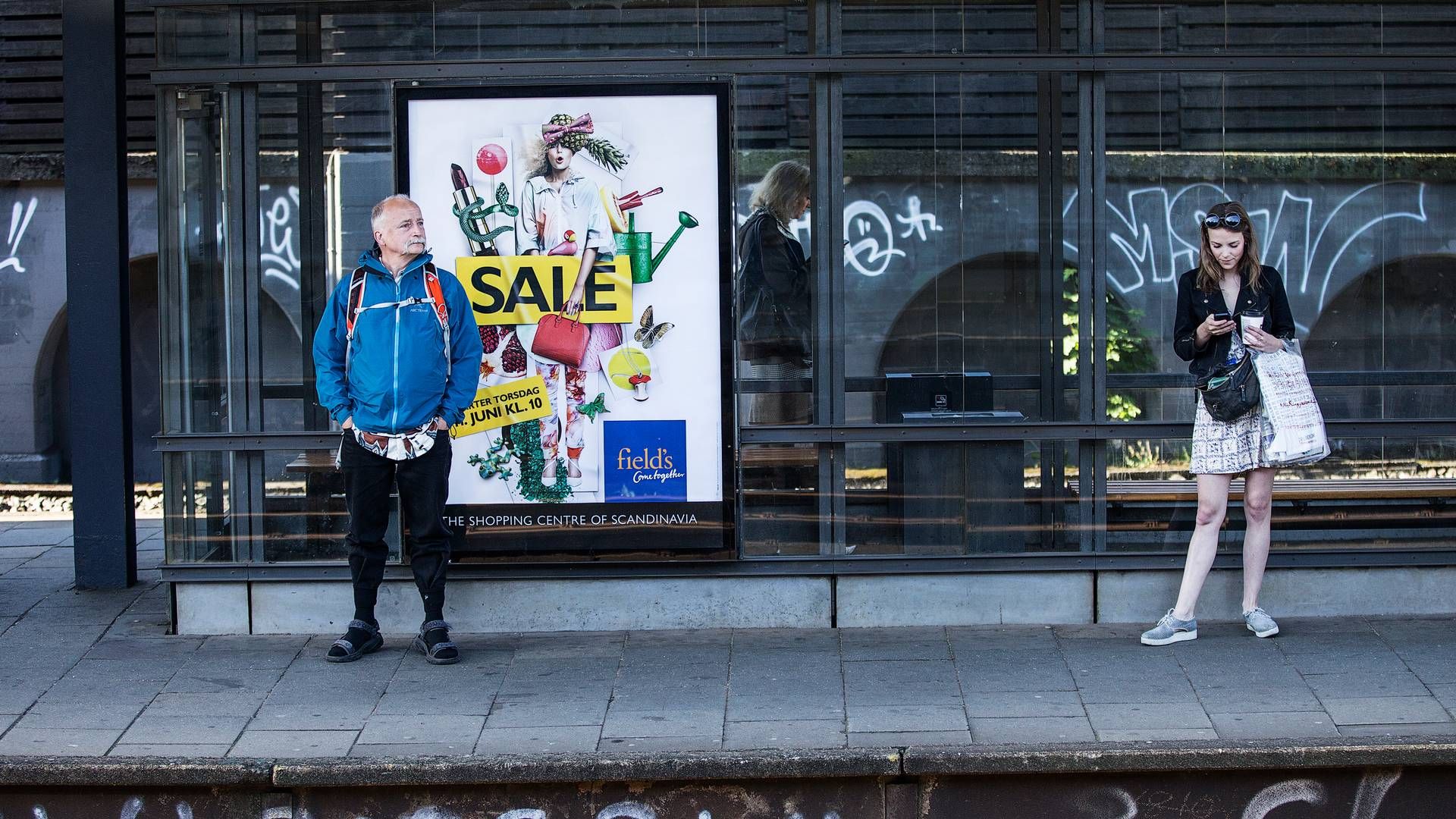 Udendørs reklamer var den kategori, der voksede mest i første kvartal. | Foto: Niels Hougaard/Jyllands-Posten/Ritzau Scanpix
