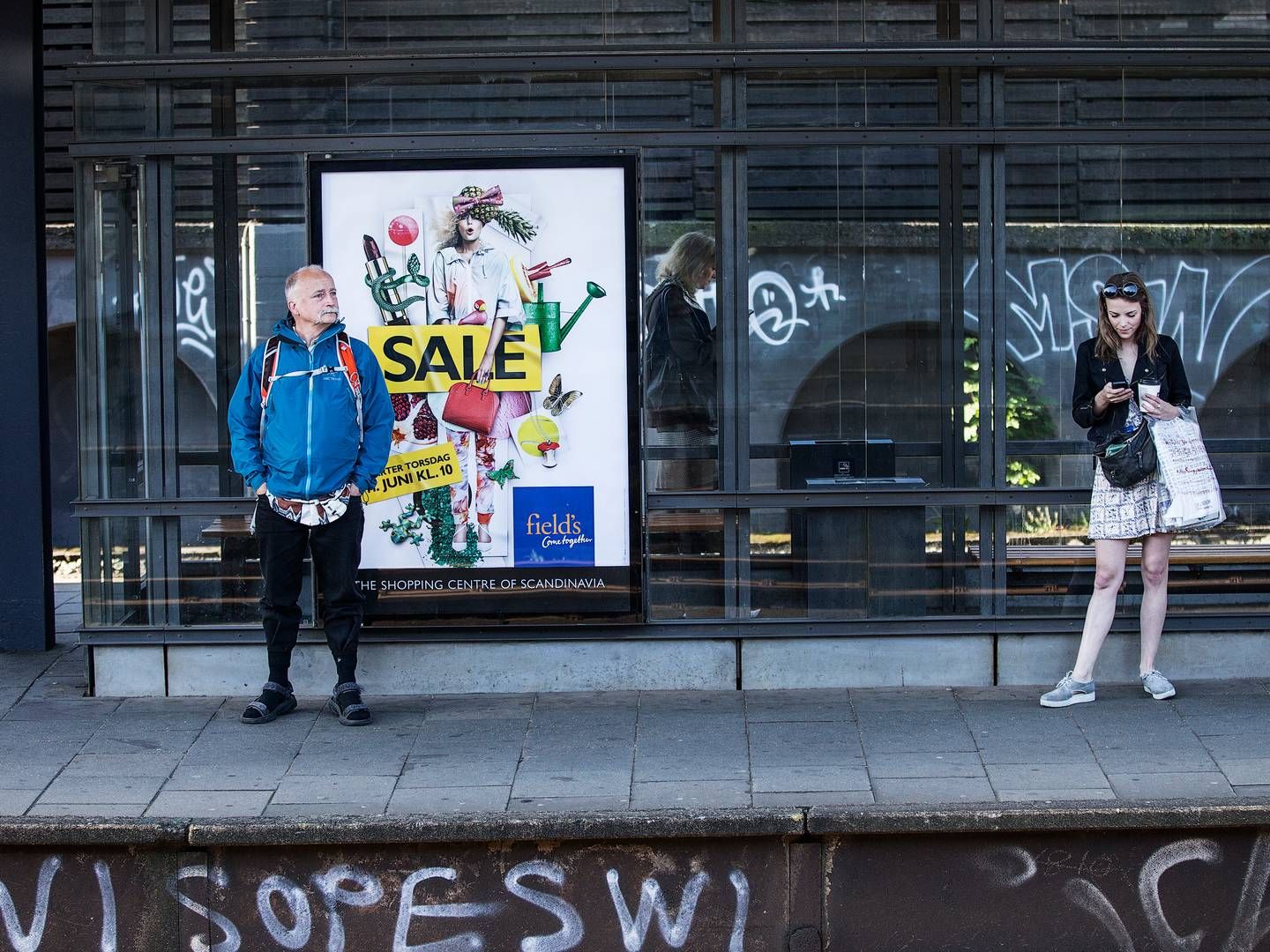 Udendørs reklamer var den kategori, der voksede mest i første kvartal. | Foto: Niels Hougaard/Jyllands-Posten/Ritzau Scanpix
