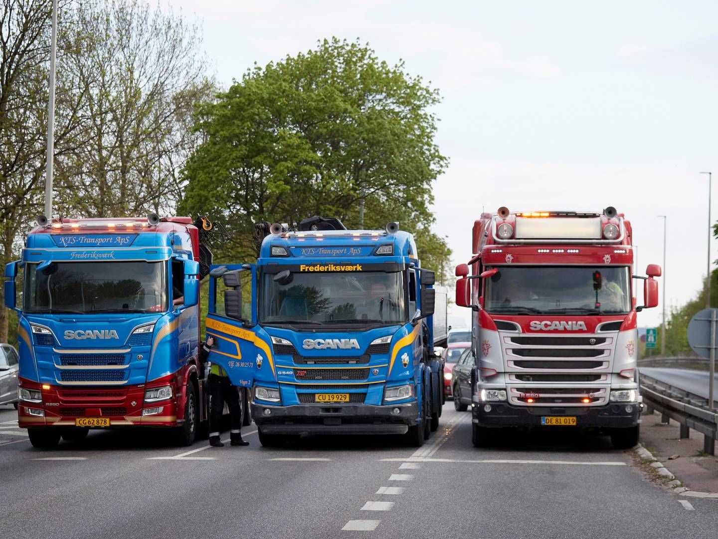 Chauffører og vognmænd håber at samle politisk opbakning til at ensrette to sæt EU-regler om køretider. | Foto: Jens Dresling/Ritzau Scanpix