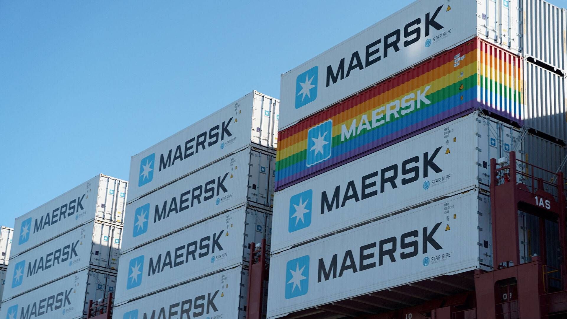 ”Hvis vi tager de langsigtede briller på, så er vi ikke i tvivl om, at Mærsk er blandt de absolut bedste i containershipping-industrien, og at de står stærkt rustet til fremtiden,” skriver Jyske Bank. | Foto: Tom Little/Reuters/Ritzau Scanpix