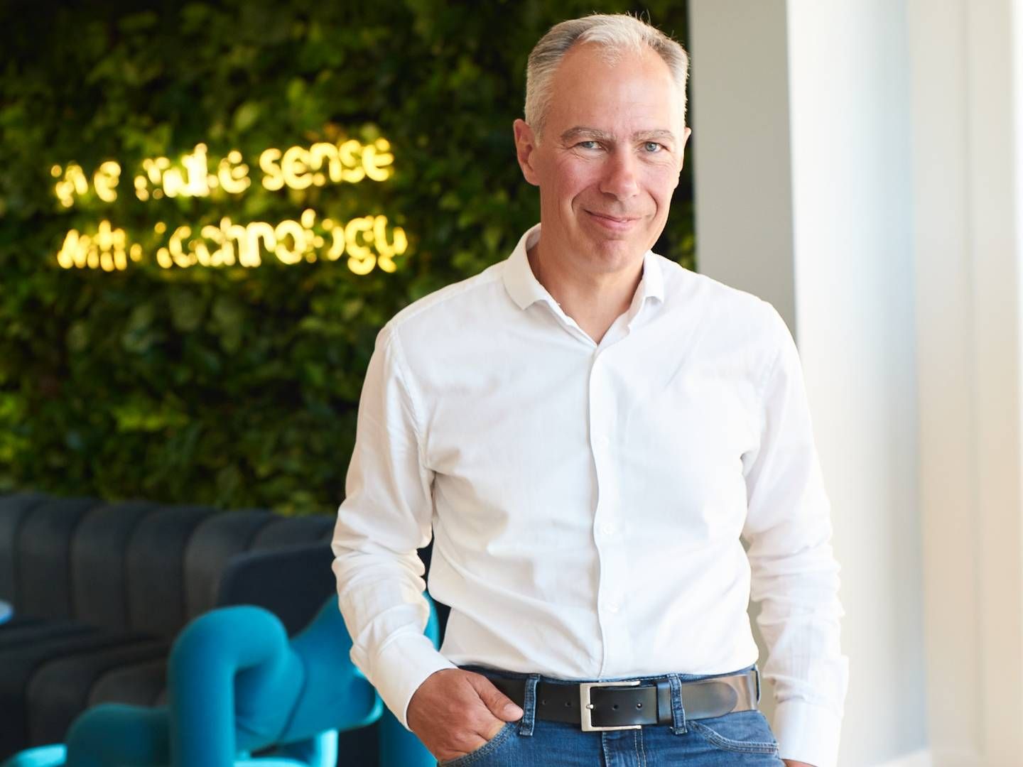 John Henriksen, CEO i TDC Erhverv, befinder sig som en fisk i vandet i en branche, hvor forandringerne nærmest står i kø. PR-foto