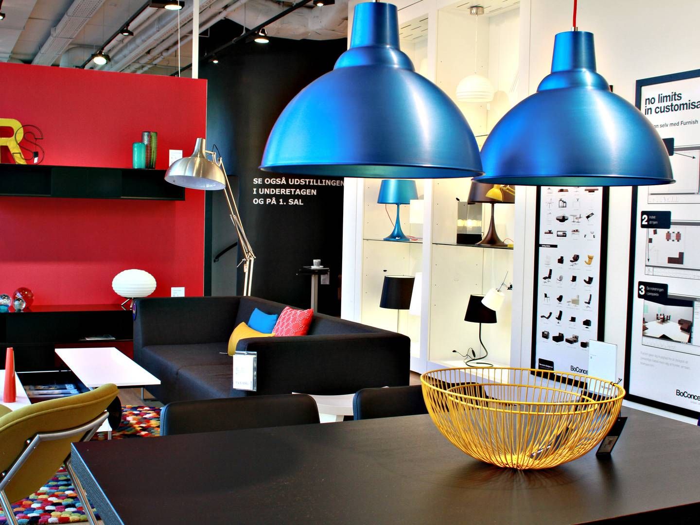 Møbelbutikker er en af de brancher, der trækker for i udviklingen. | Foto: Lars Krabbe
