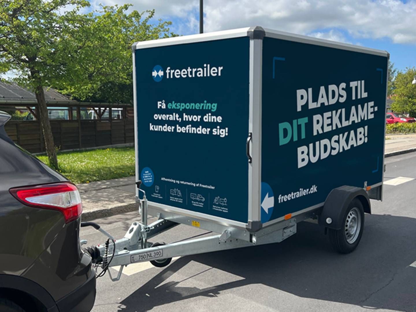 Freetrailer går, som navnet måske antyder, ud på, at detailkæder tilbyder kunder at låne en trailer til at fragte deres køb for typisk et symbolsk beløb eller helt gratis. | Foto: Freetrailer / Pr