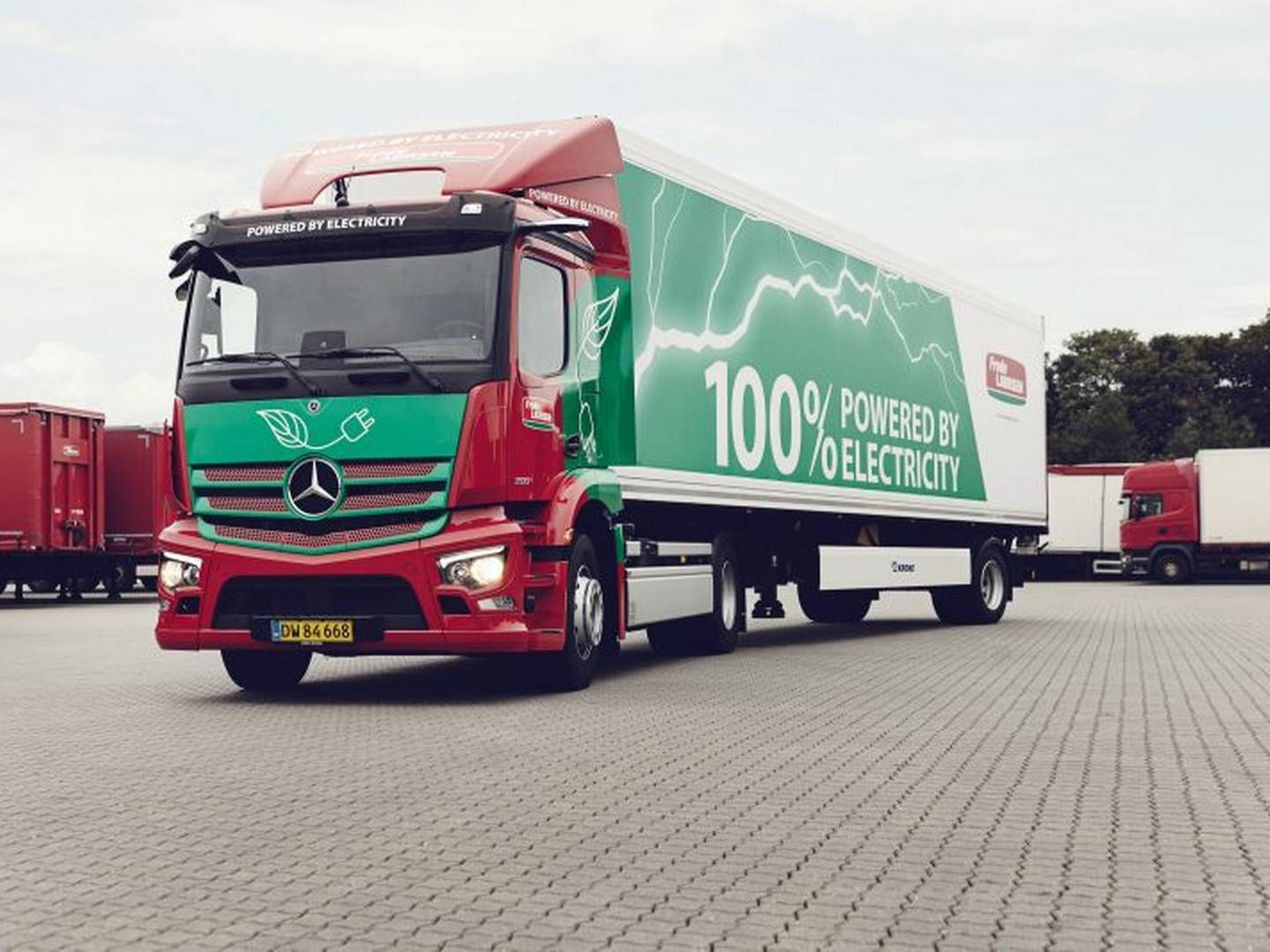 Logistikselskabet Frode Laursen er blandt de selskaber, der har investeret i eldrevne lastbiler | Foto: Frode Laursen/PR