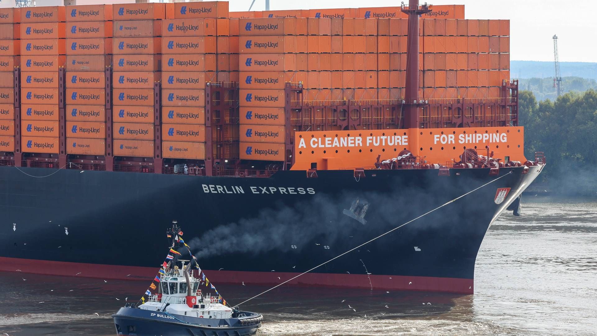 LNG-powered container ship from German carrier Hapag-Lloyd. | Photo: Bodo Marks/AP/Ritzau Scanpix