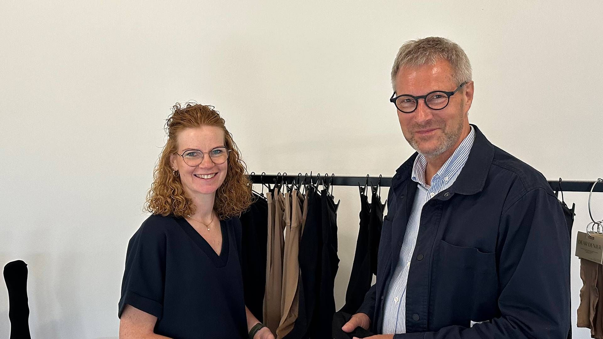 Mpdenmarks består nu af seks forskellige brands. På billedet ses kommerciel direktør Louise Fjord og adm. direktør Hans-Henrik Olsen. | Foto: Mpdenmark/pr