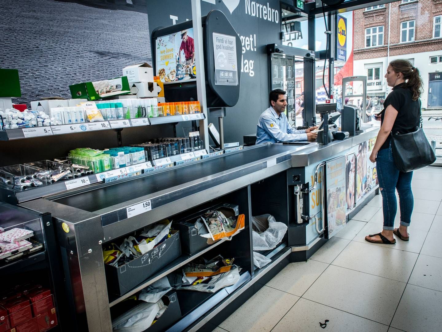 I 20 af Lidls danske butikker er tobakssalget helt udfaset. | Foto: Linda Johansen