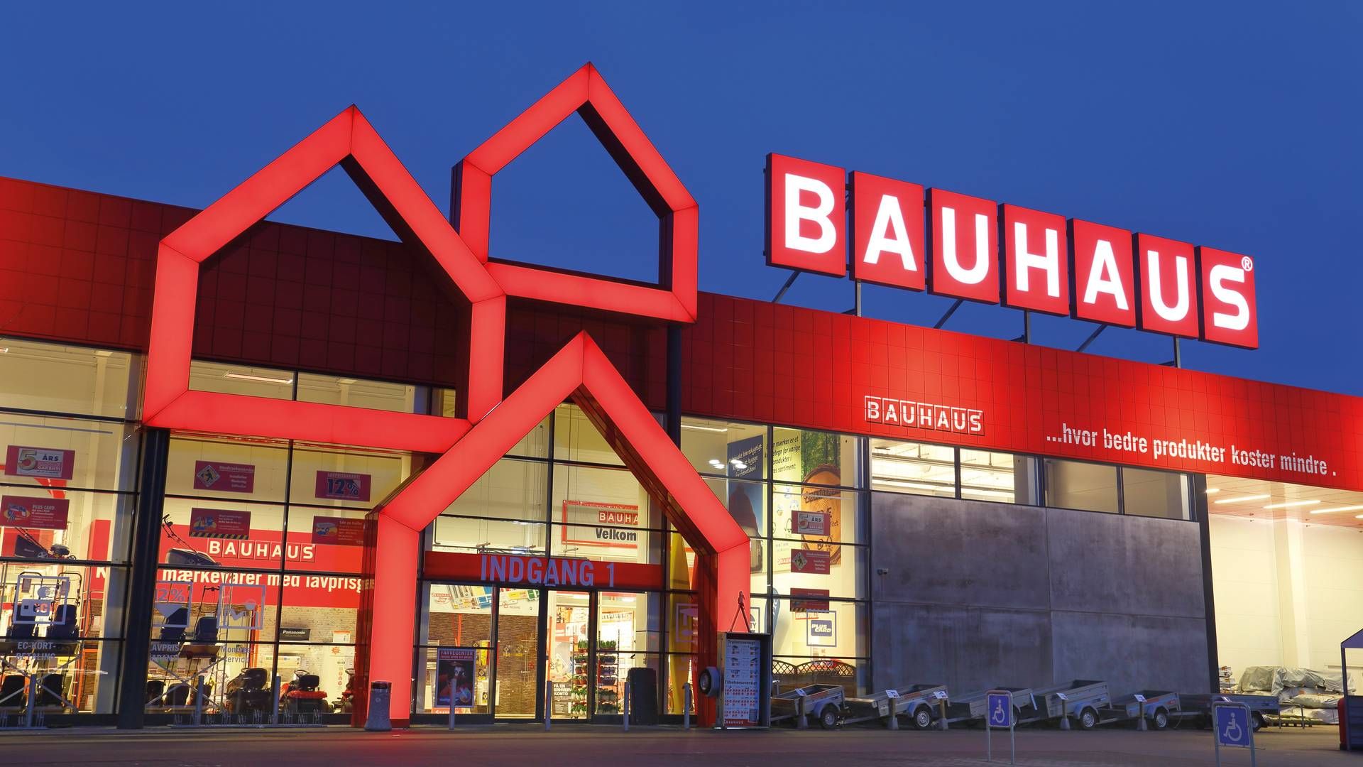 Bauhaus har 19 byggemarkeder i Danmark. | Foto: Bauhaus/PR