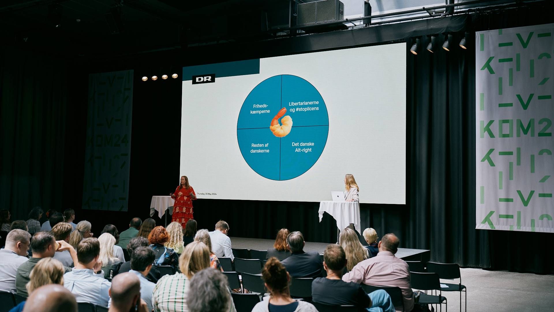 Melissa Vardy (tv.) og Camilla Møller Poulsen (th.) har været med fra starten på DR's Digital Chikane Taskforce, som blev oprettet efter shitstormen mod Onkel Reje. | Foto: Mikkel Inumineq/DJ