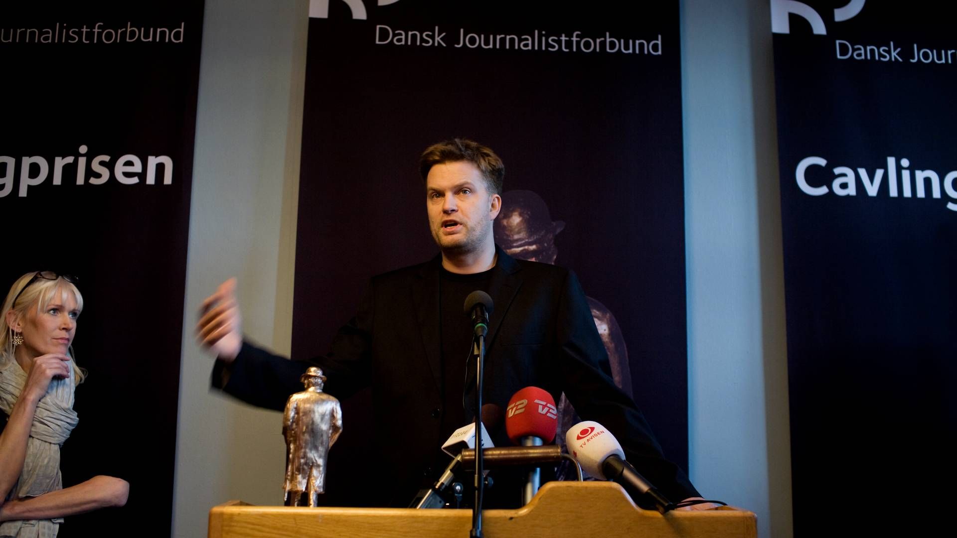 Jesper Tynell vandt Cavlingprisen 2009 for sin afdækning af lovstridige handlinger i beskæftigelsesministeriet. | Foto: Martin Lehmann