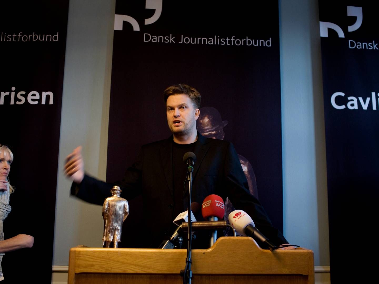 Jesper Tynell vandt Cavlingprisen 2009 for sin afdækning af lovstridige handlinger i beskæftigelsesministeriet. | Foto: Martin Lehmann