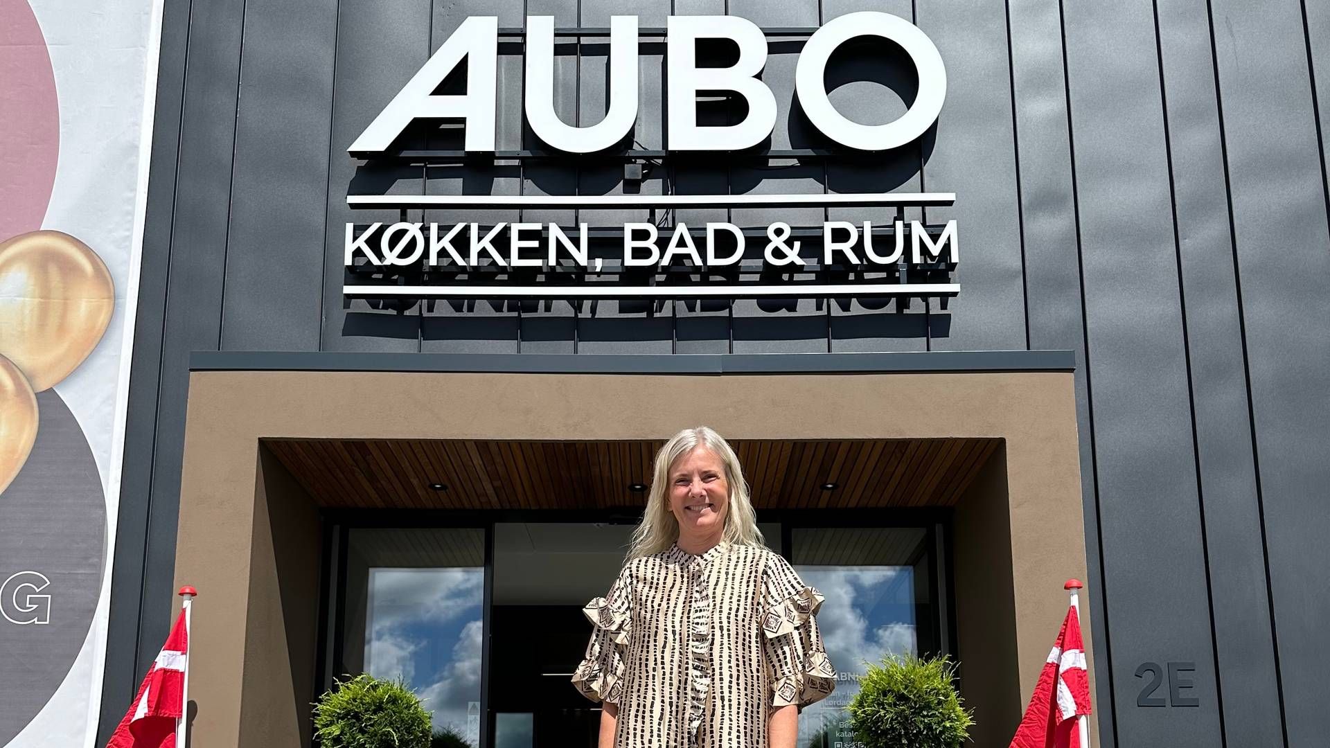 Betina Frandsen er indehaver af en ny Aubo-køkkenbutik i Vejle. | Foto: Aubo/PR