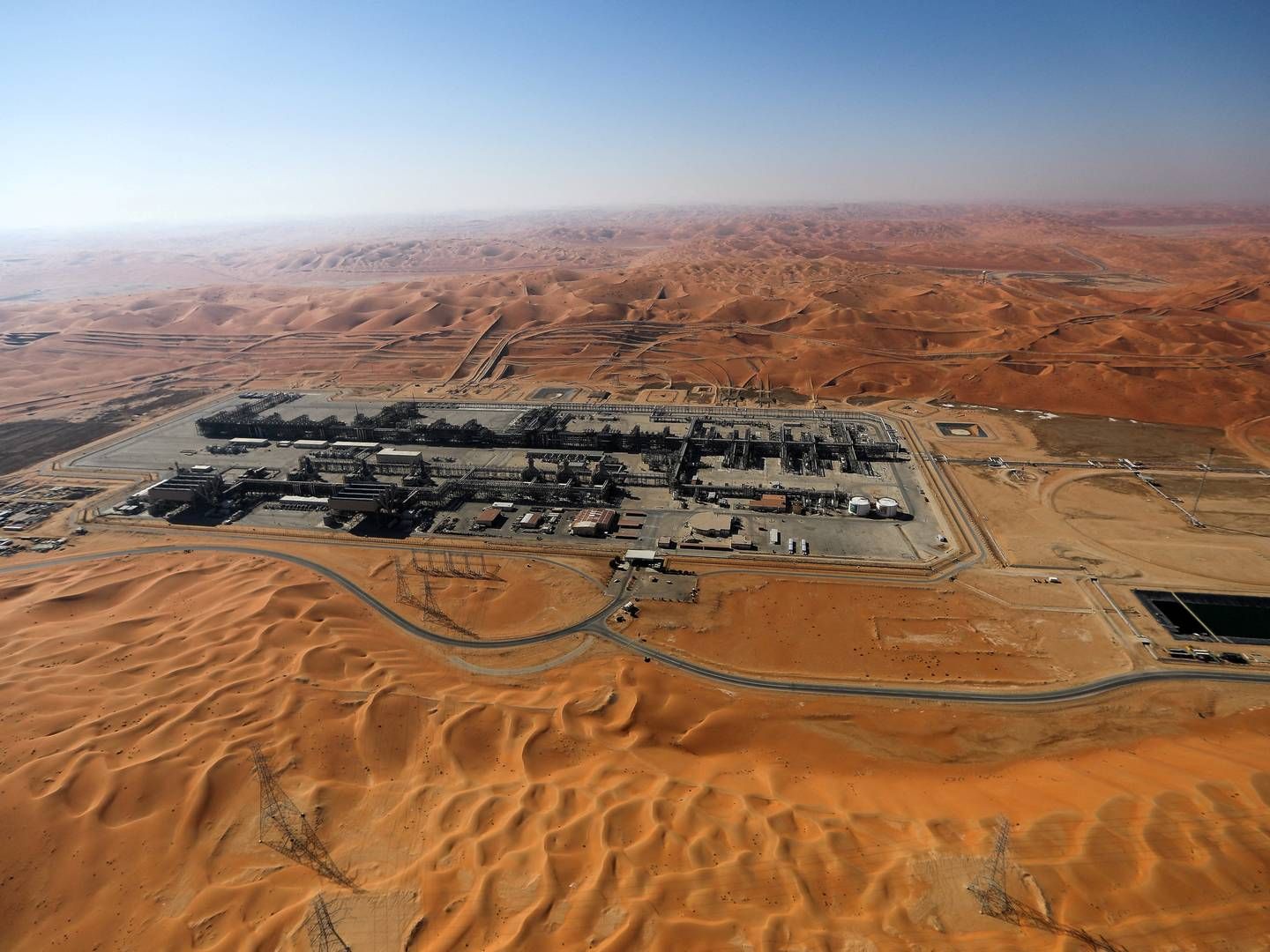 General view of Aramcos oil field in the Empty Quarter, Shaybah, Saudi Arabia, January 12, 2024. | Foto: Hamad I Mohammed/Reuters/Ritzau Scanpix