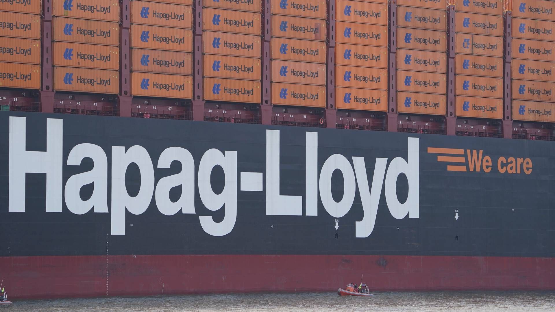 På en uge har Hapag-Lloyd modtaget tre nye ultrastore containerskibe med en samlet kapacitet på over 60.000 teu. | Foto: Marcus Brandt/AP/Ritzau Scanpix