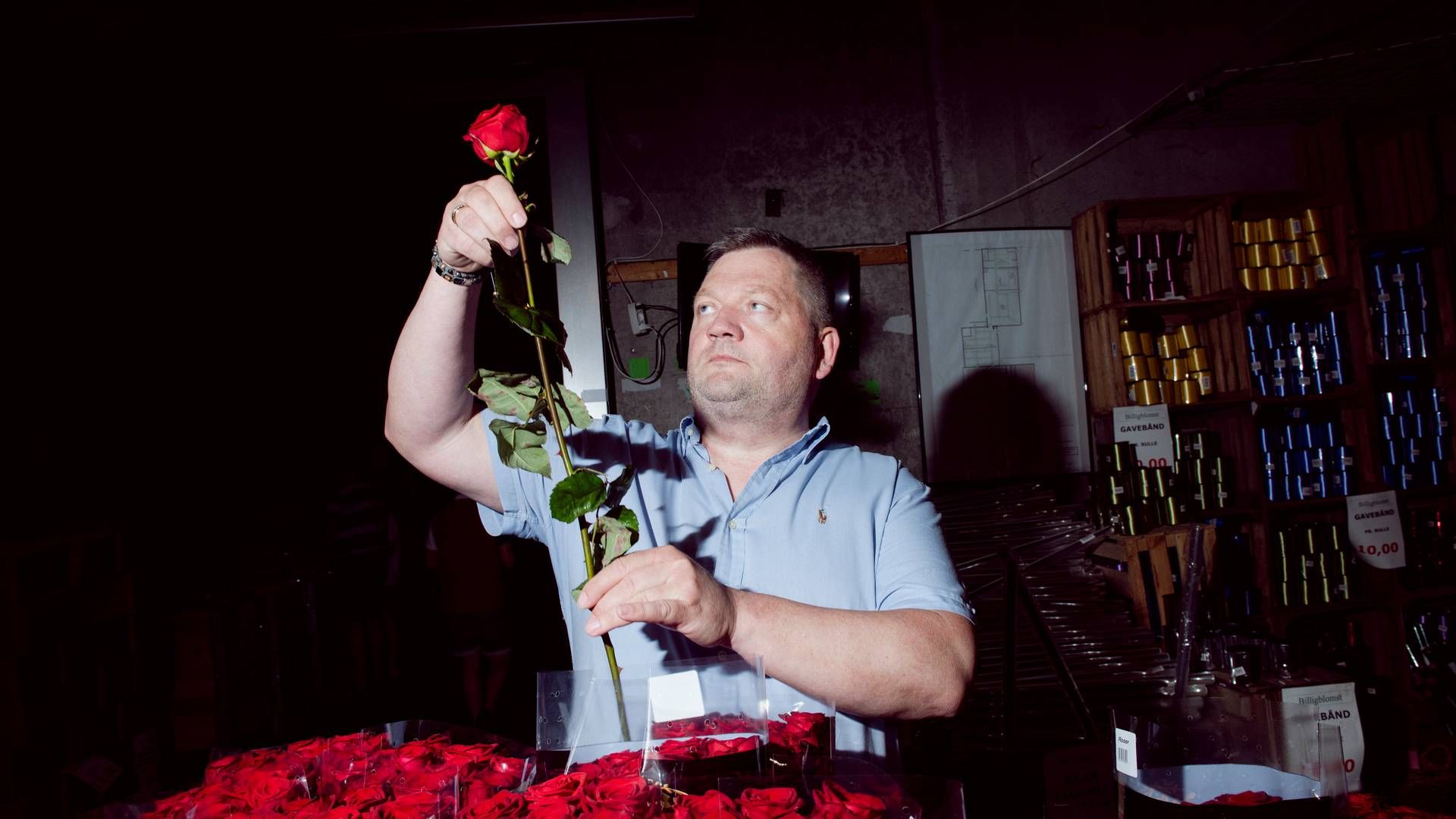 Brian Reenberg, der stiftede Billigblomst i 2011, ejer fortsat hele virksomheden. | Foto: Kasper Heden Andersen