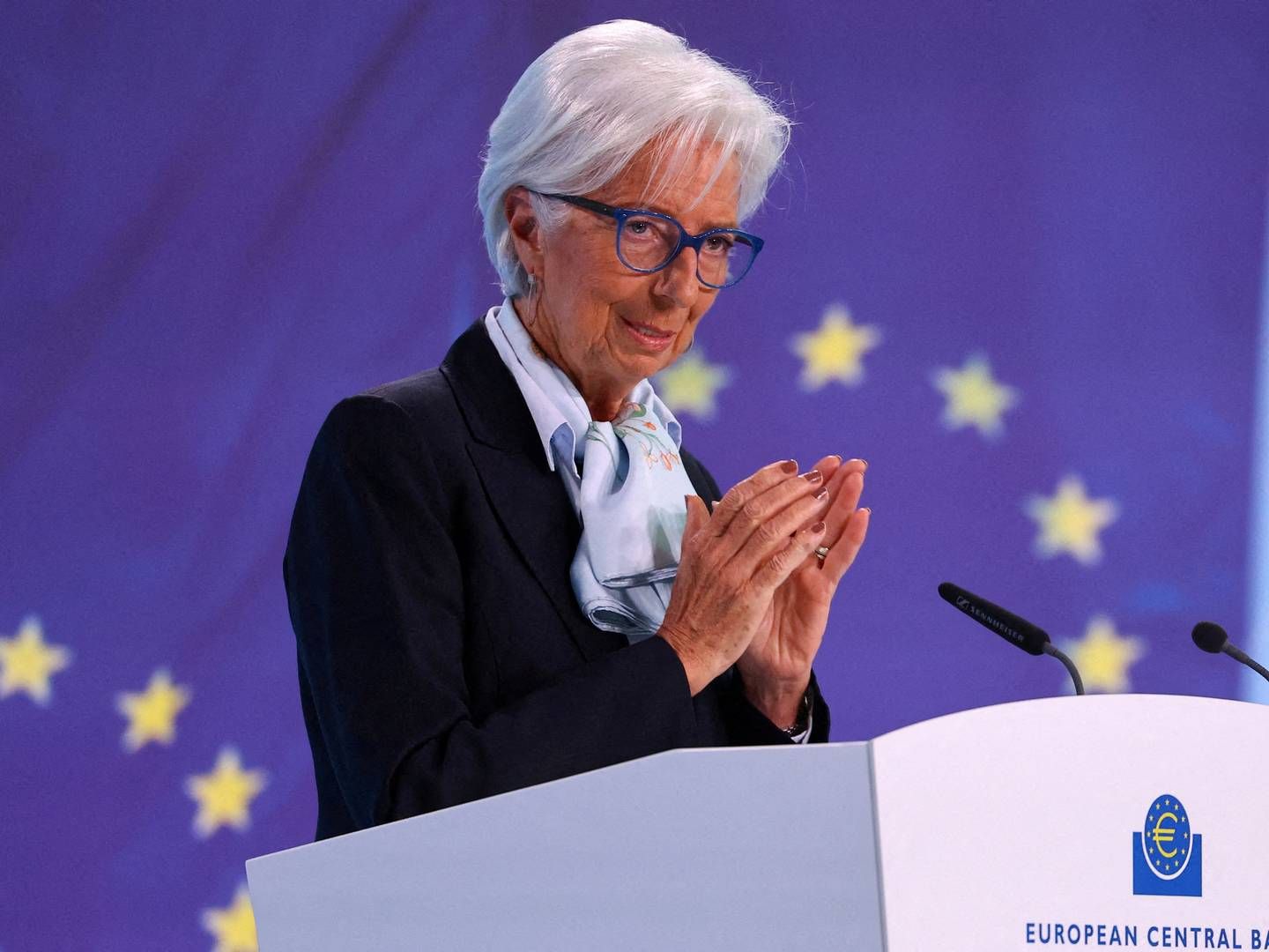 Det ventes, at Den Europæiske Centralbank med Christine Lagarde i spidsen sætter renten ned flere gange i løbet af 2024. | Foto: Kai Pfaffenbach