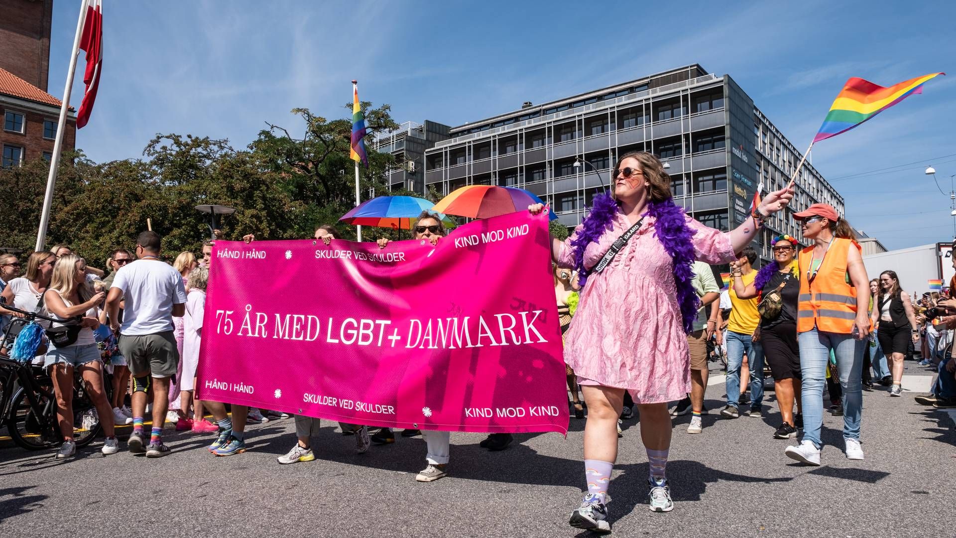 Den årlige Copenhagen Pride-parade blev senest afholdt 19. august 2023. | Foto: Per Rasmussen