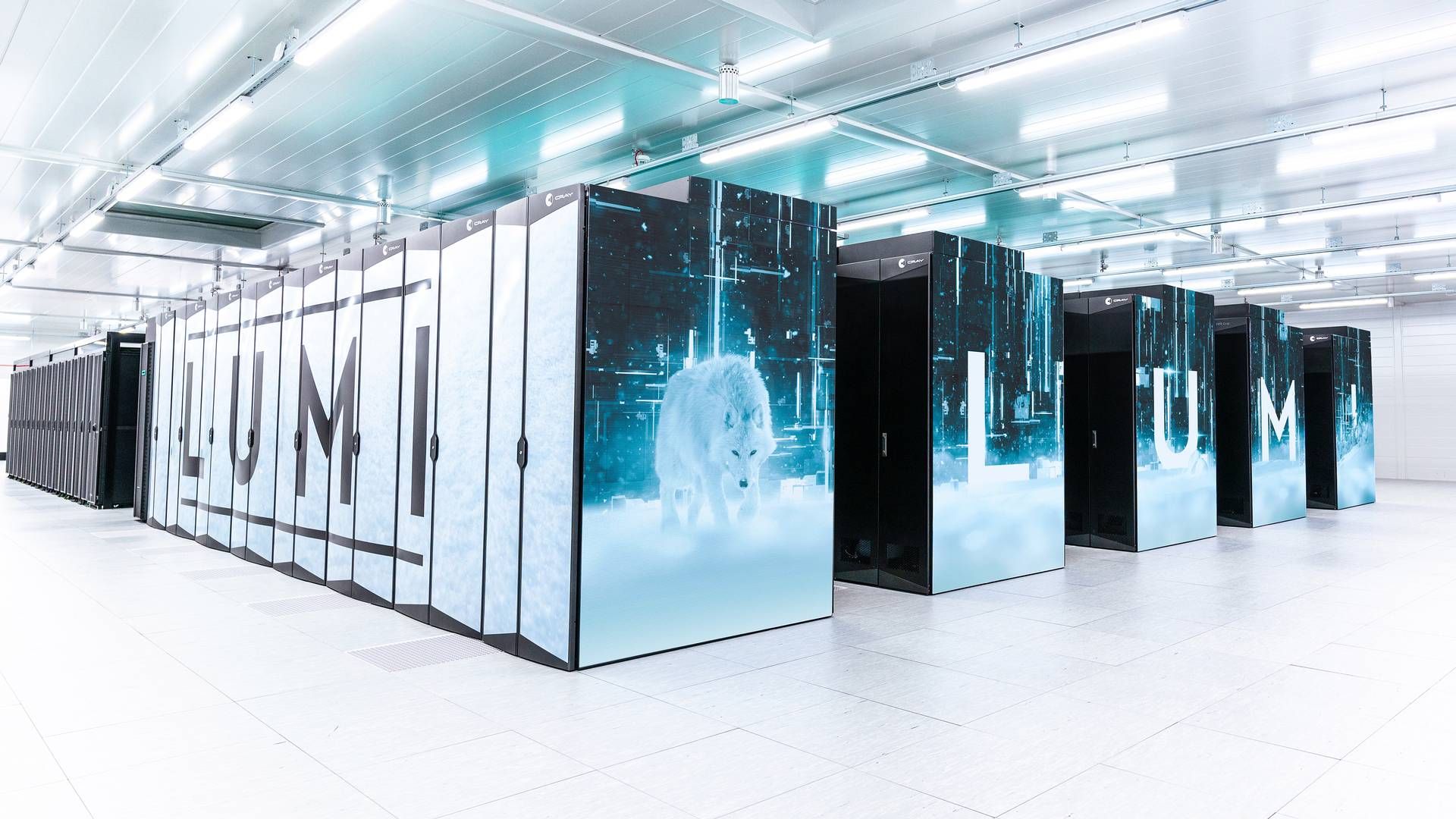 Den største af de ni supercomputerer i EU's supercomputernetværk er døbt LUMI og står i Kajaani, Finland. | Foto: Fade Creative