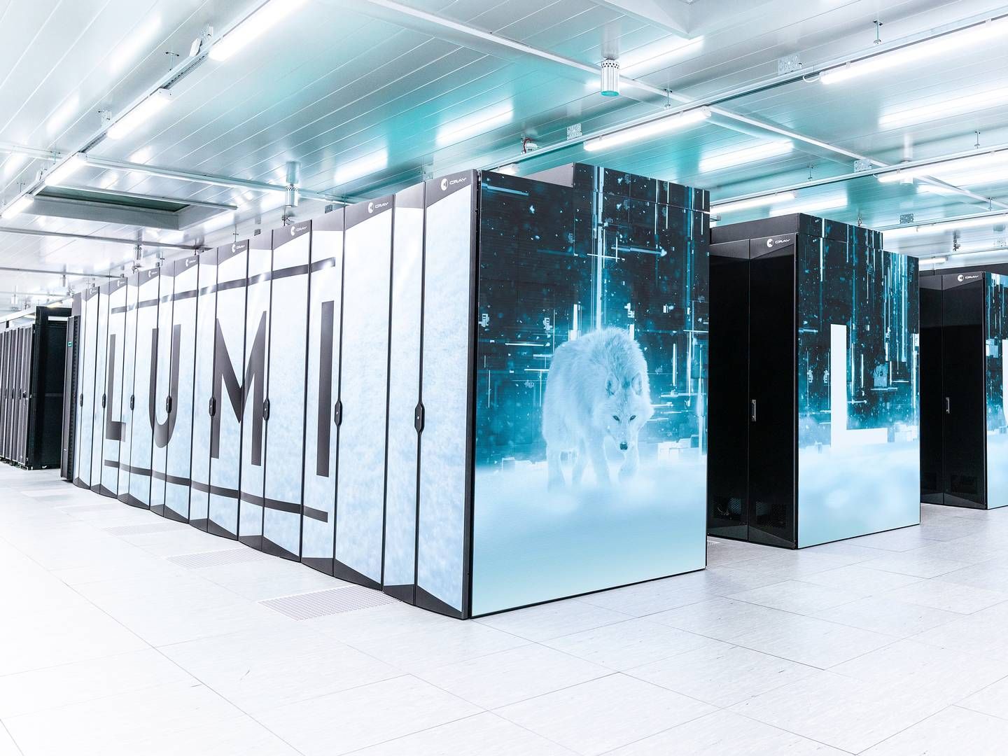Den største af de ni supercomputerer i EU's supercomputernetværk er døbt LUMI og står i Kajaani, Finland. | Photo: Fade Creative